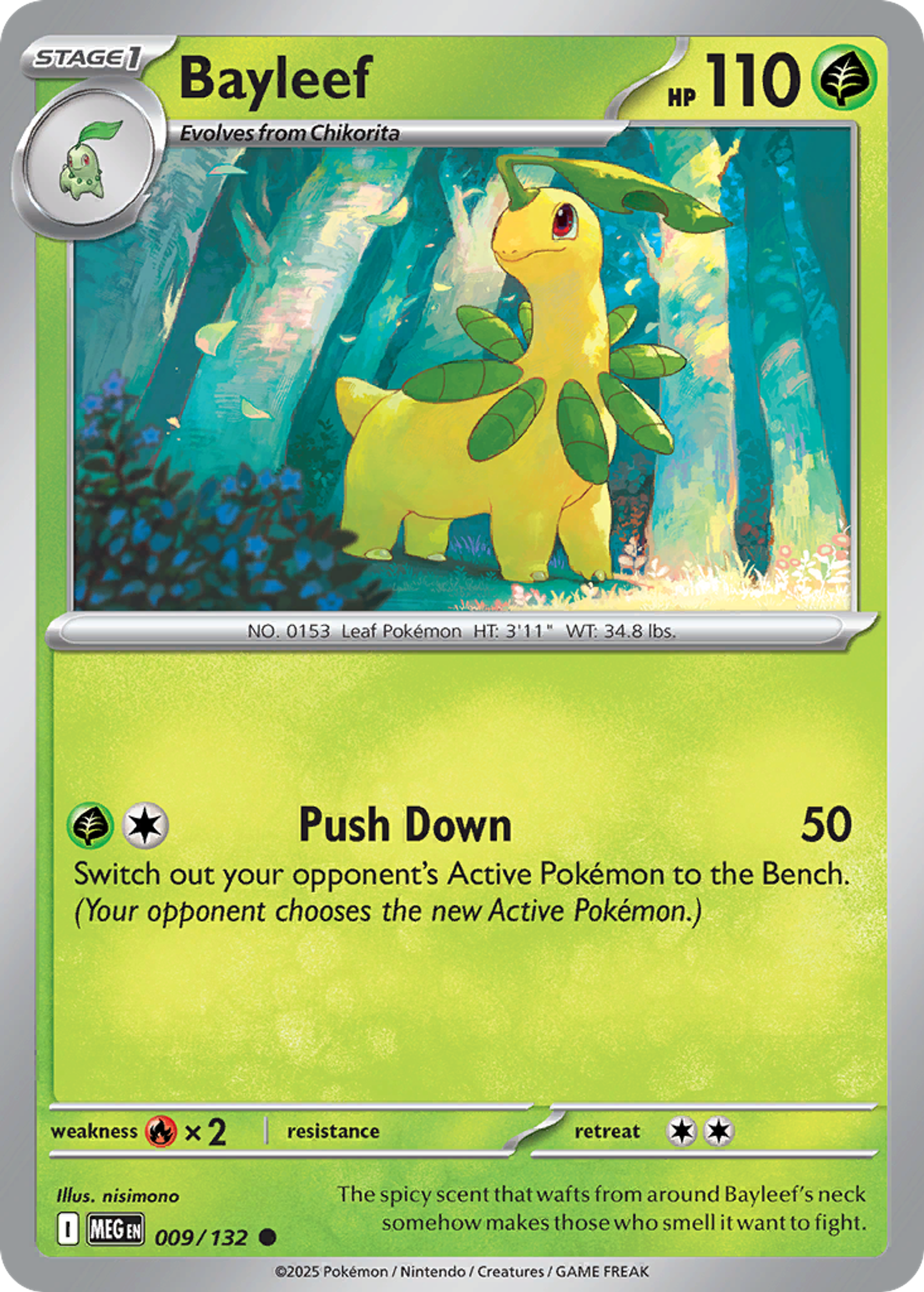 Bayleef — ME01: Mega Evolution — Pokemon