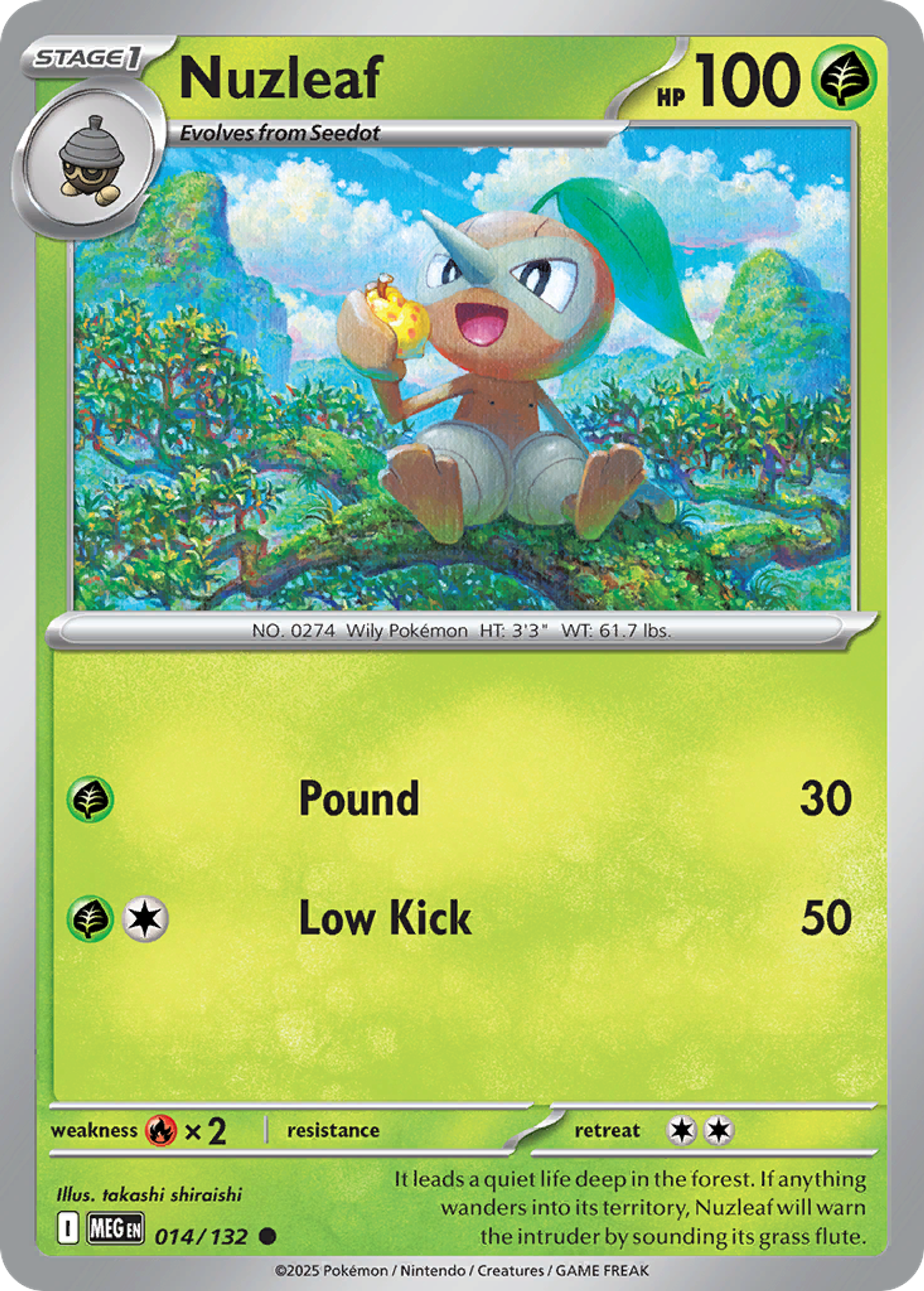 Nuzleaf — ME01: Mega Evolution — Pokemon