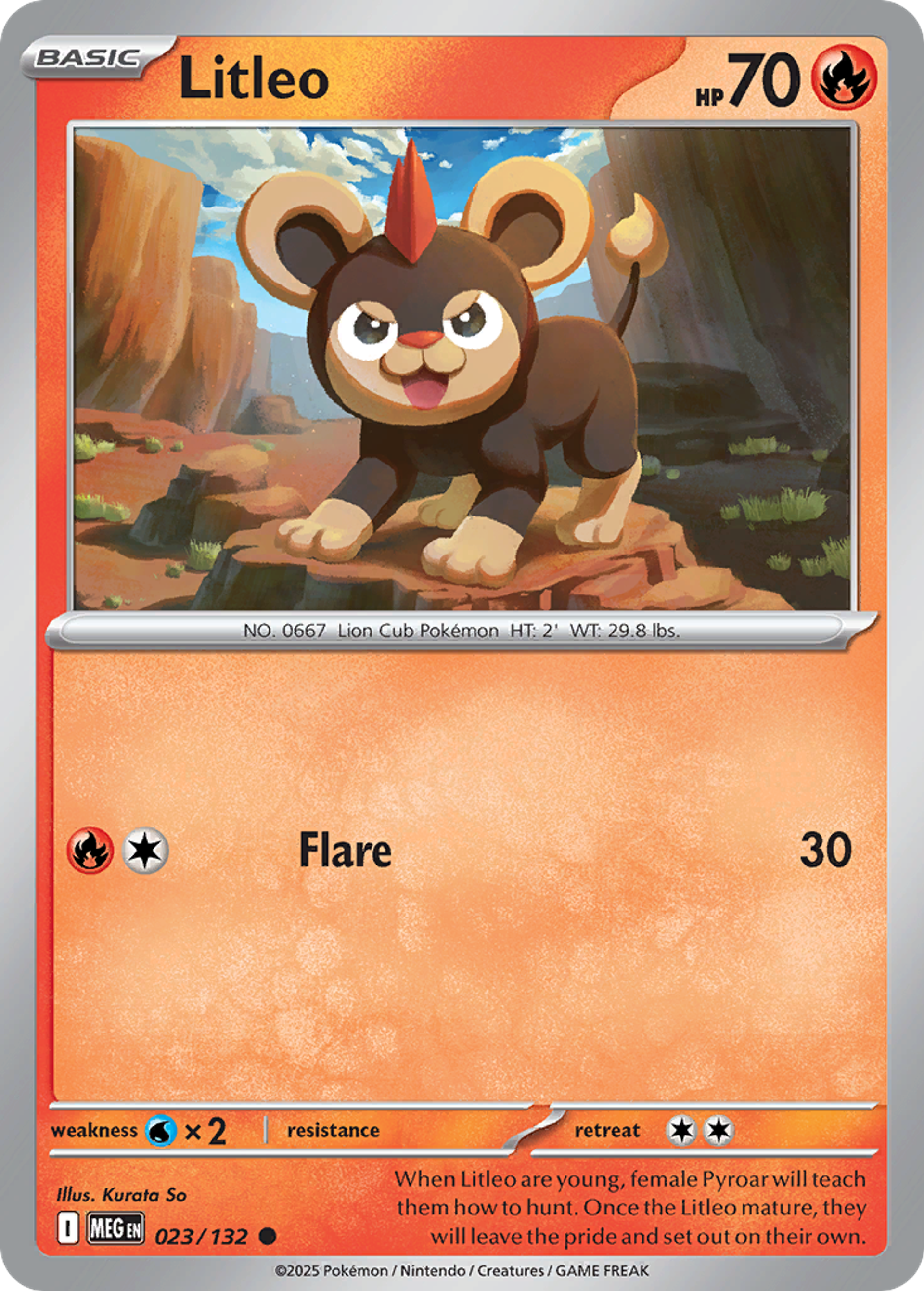 Litleo — ME01: Mega Evolution — Pokemon