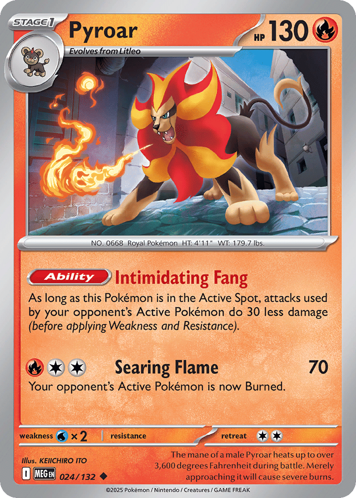 Pyroar — ME01: Mega Evolution — Pokemon