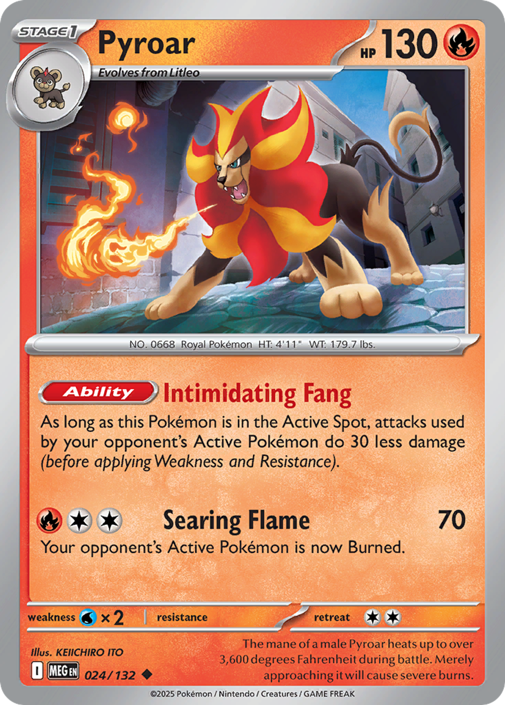 Pyroar — ME01: Mega Evolution — Pokemon