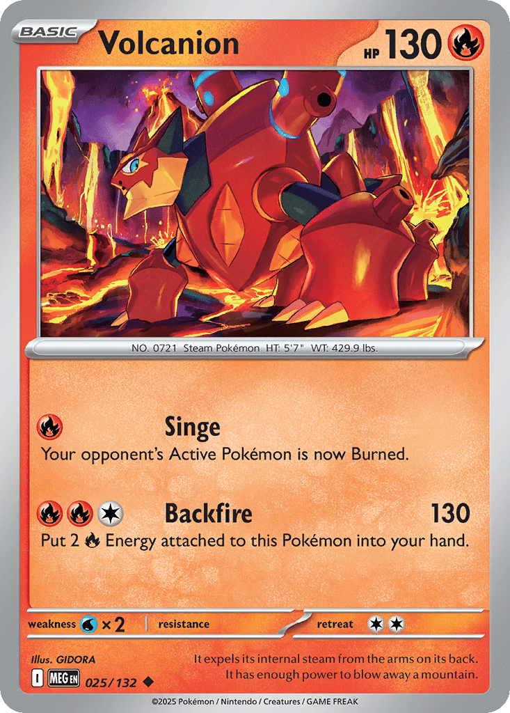 Volcanion — ME01: Mega Evolution — Pokemon