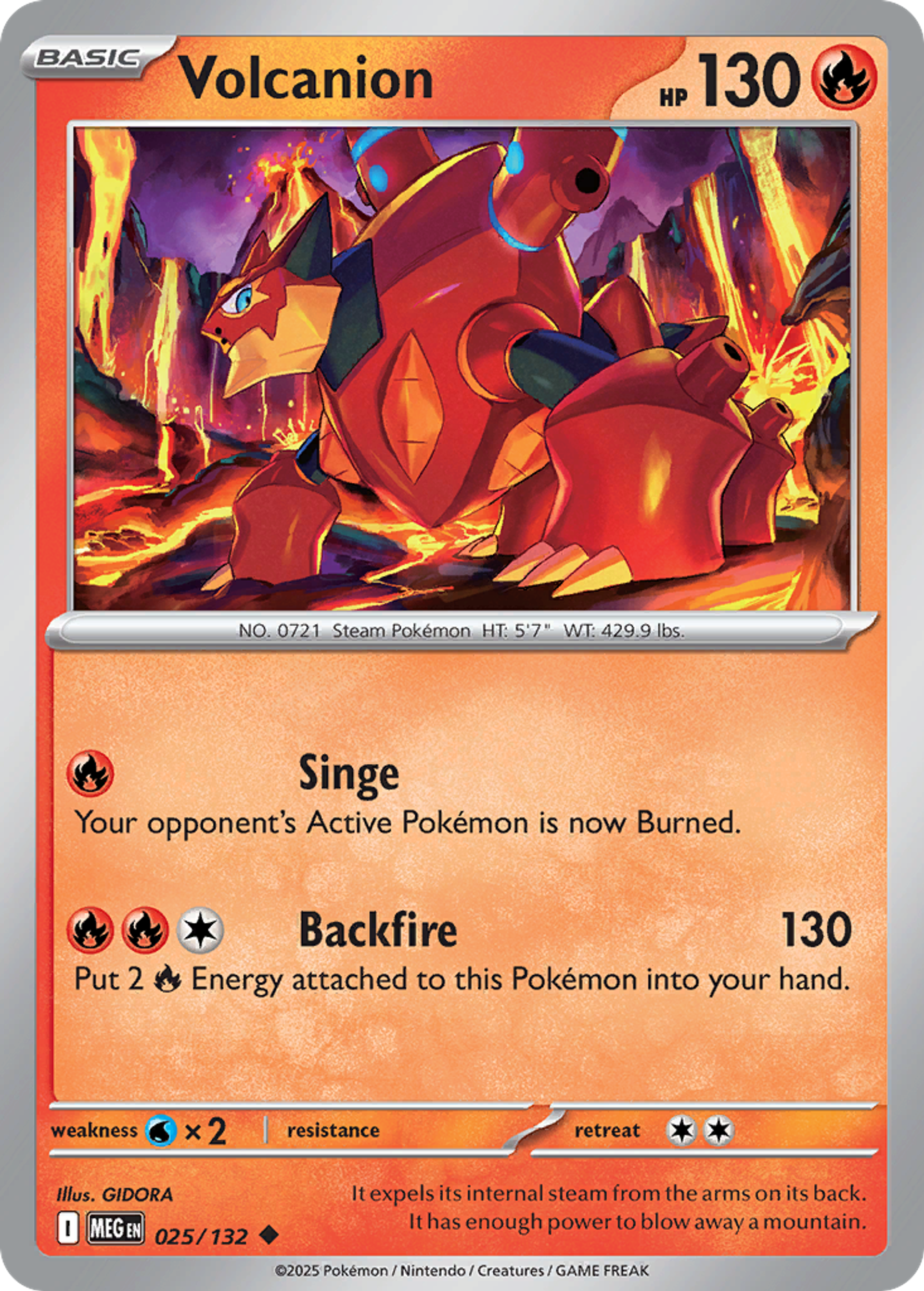 Volcanion — ME01: Mega Evolution — Pokemon