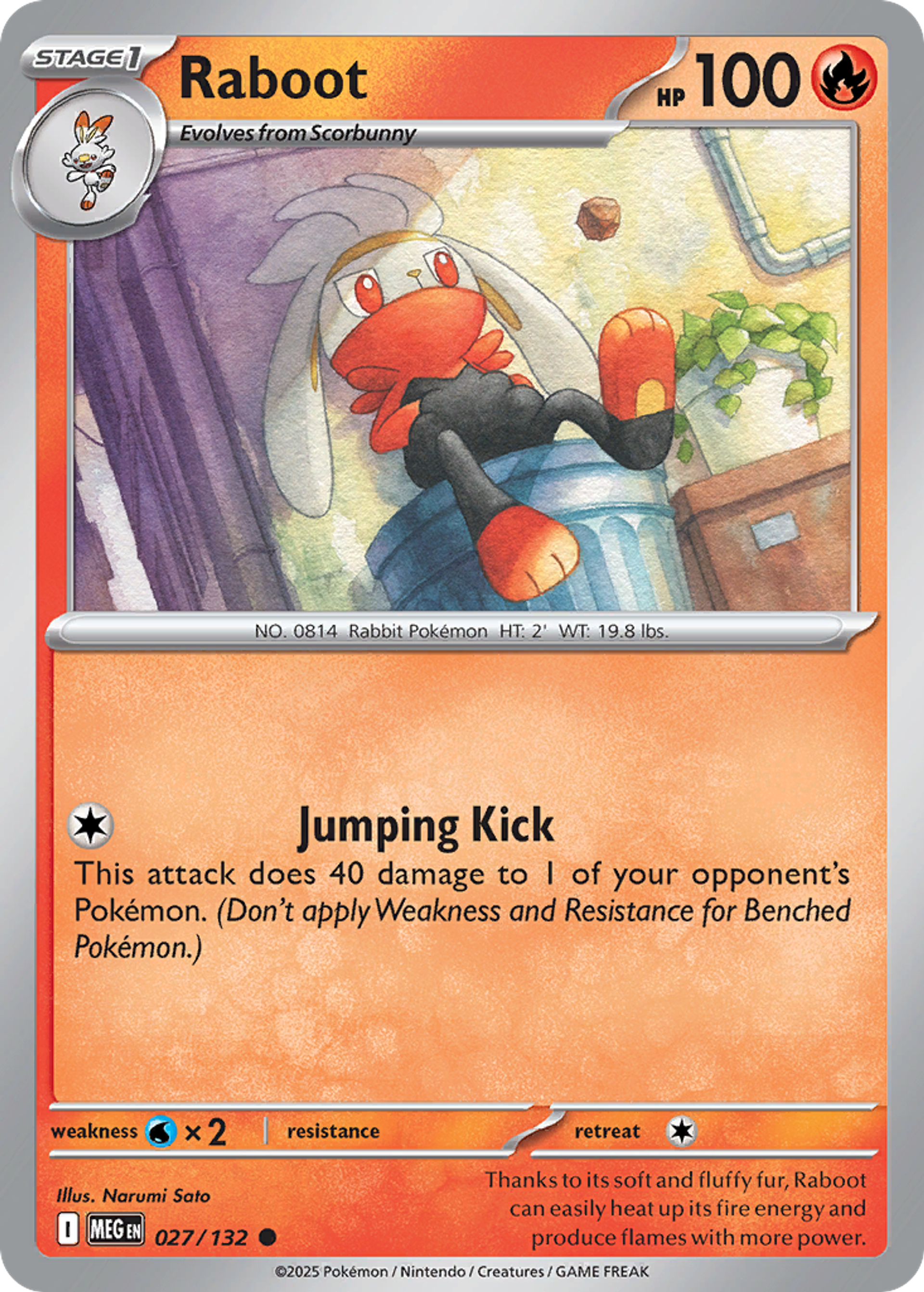 Raboot — ME01: Mega Evolution — Pokemon