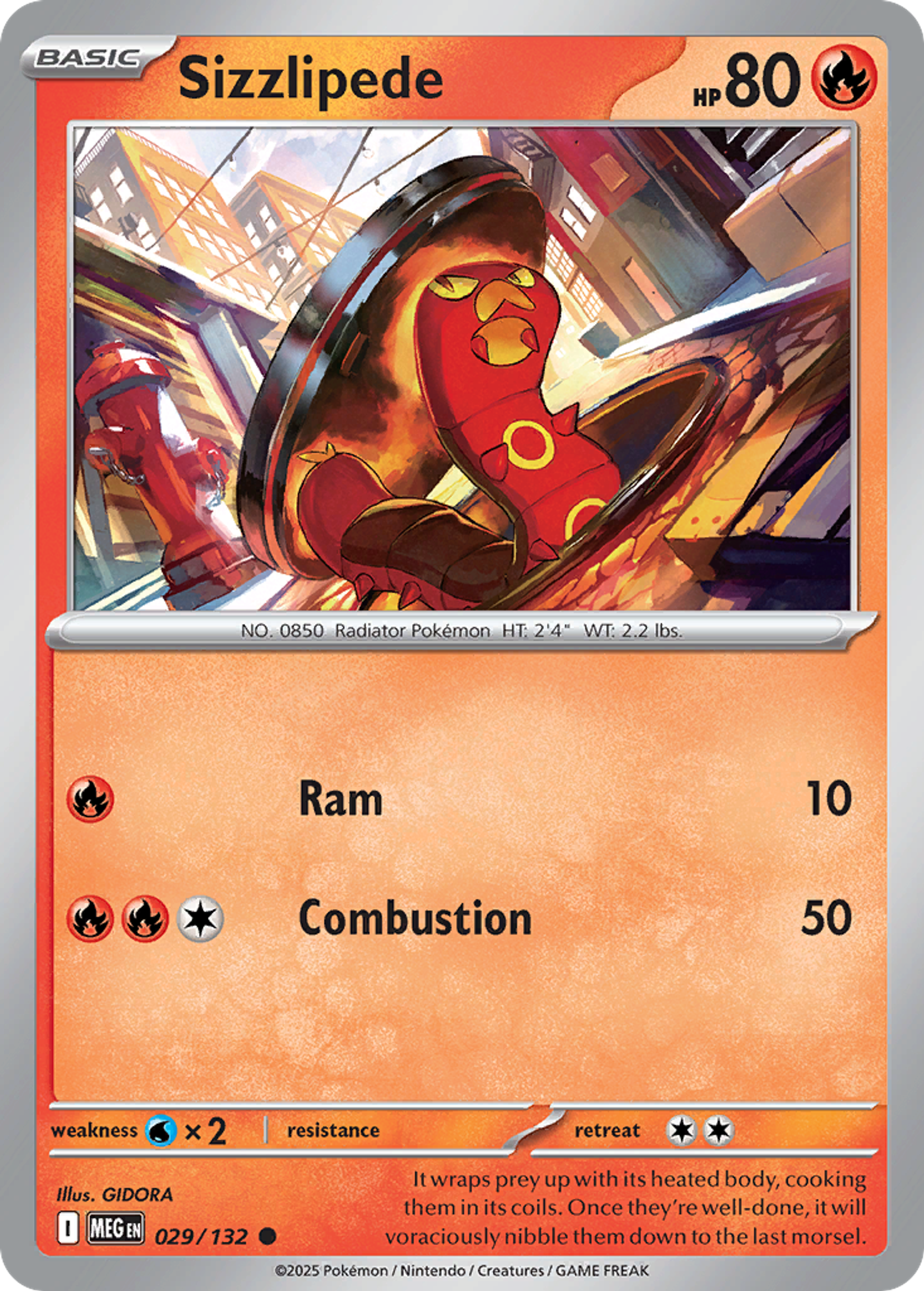 Sizzlipede — ME01: Mega Evolution — Pokemon