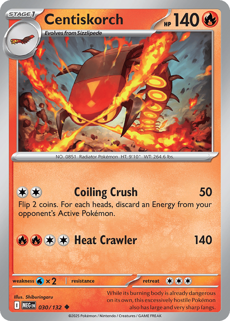 Centiskorch — ME01: Mega Evolution — Pokemon