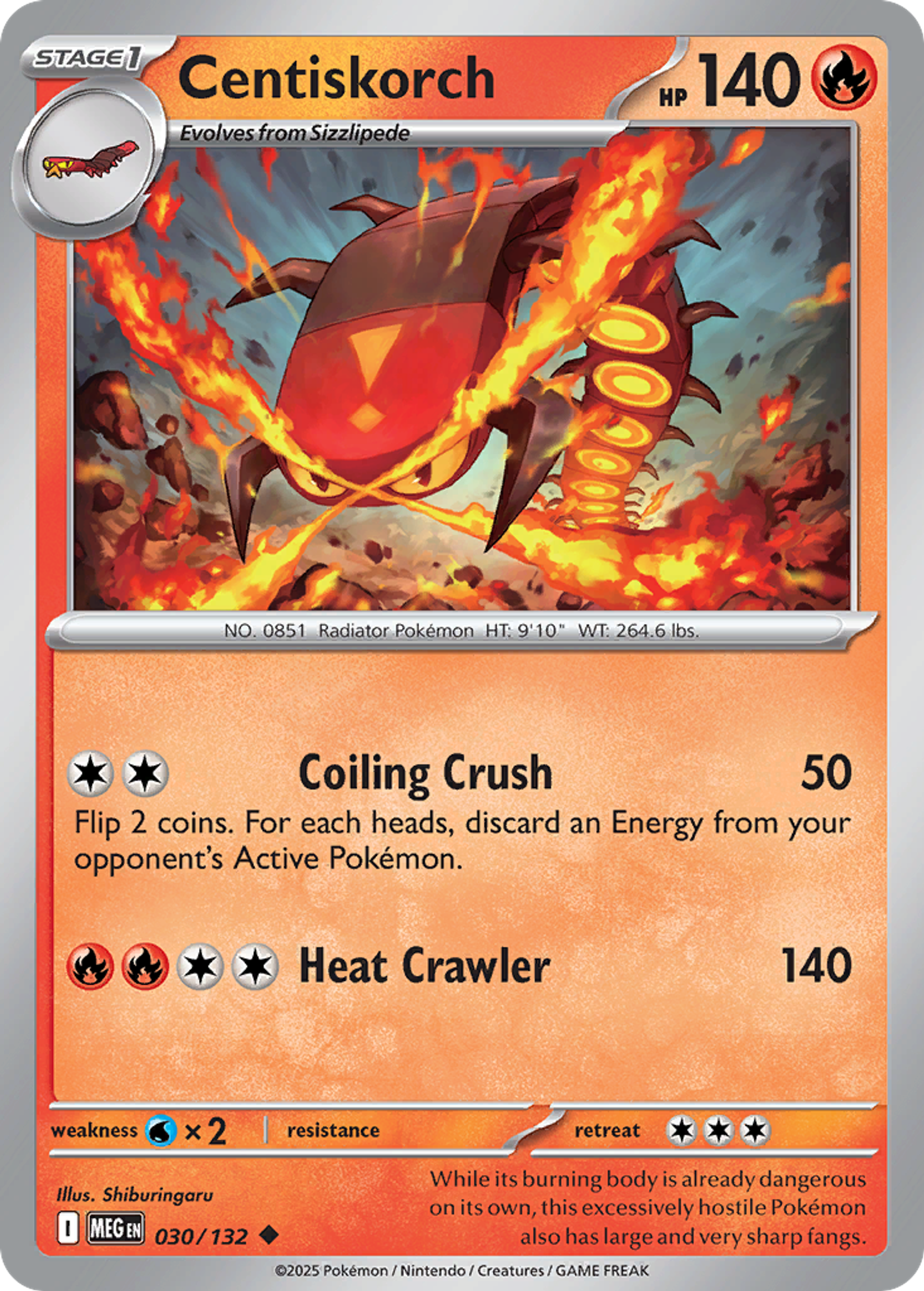 Centiskorch — ME01: Mega Evolution — Pokemon