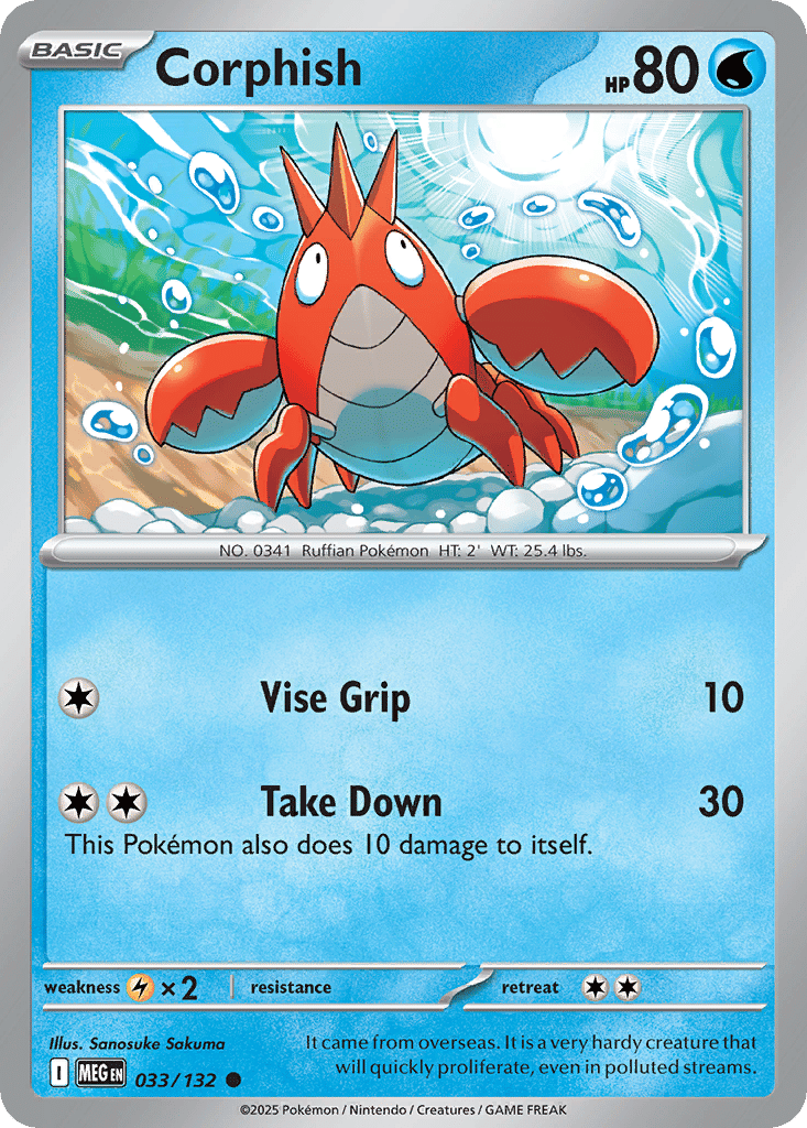 Corphish — ME01: Mega Evolution — Pokemon