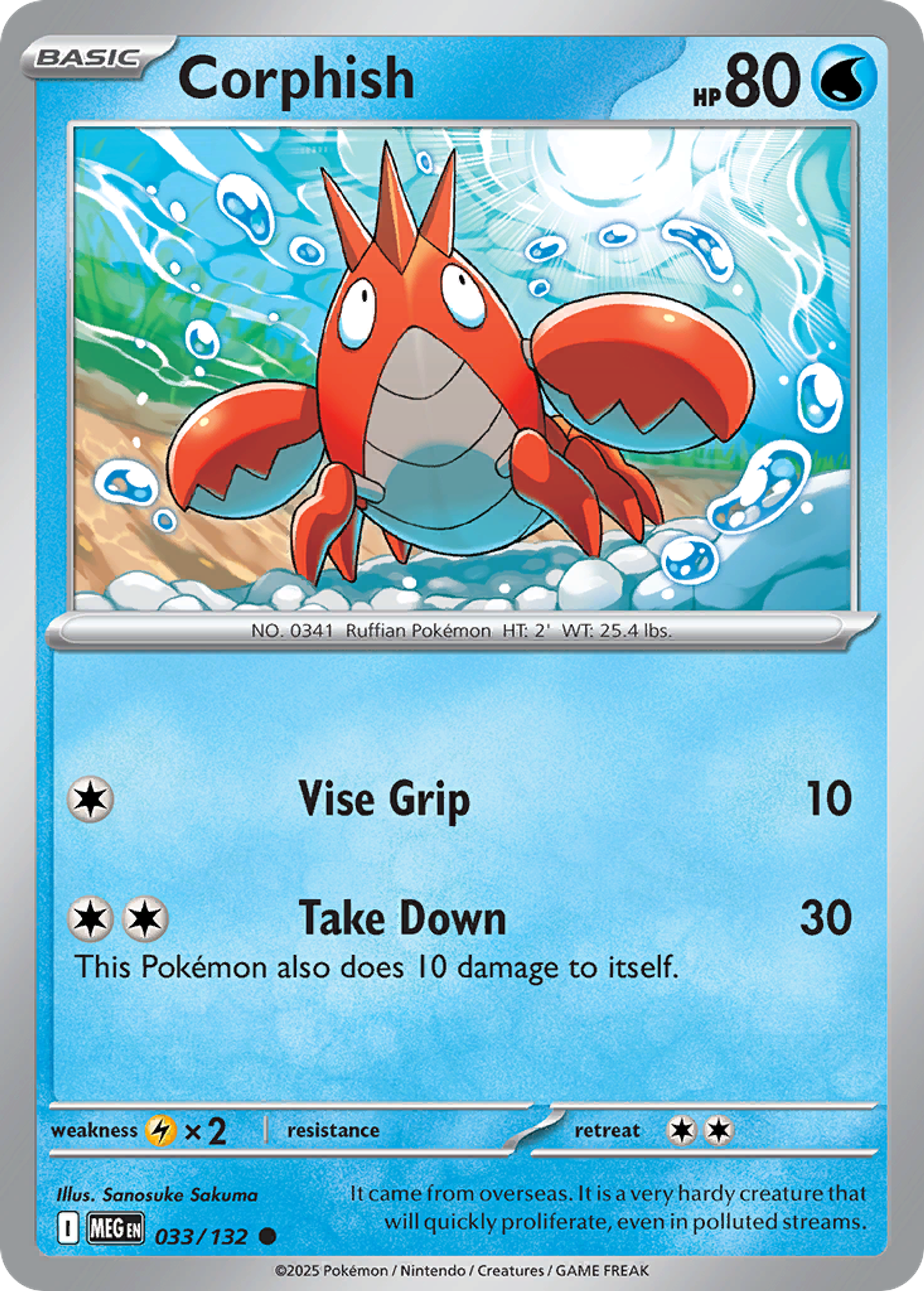 Corphish — ME01: Mega Evolution — Pokemon