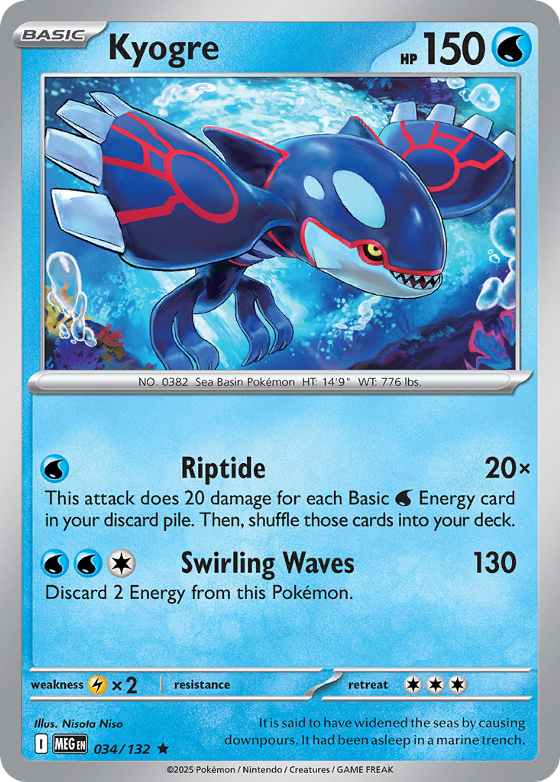 Kyogre — ME01: Mega Evolution — Pokemon