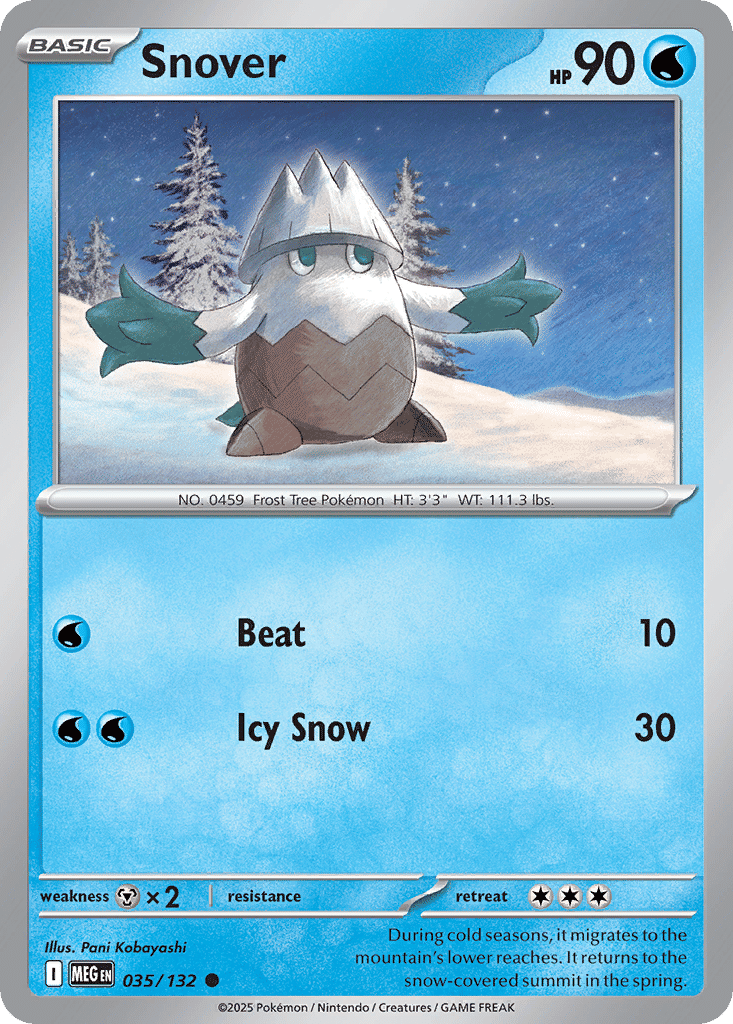 Snover — ME01: Mega Evolution — Pokemon