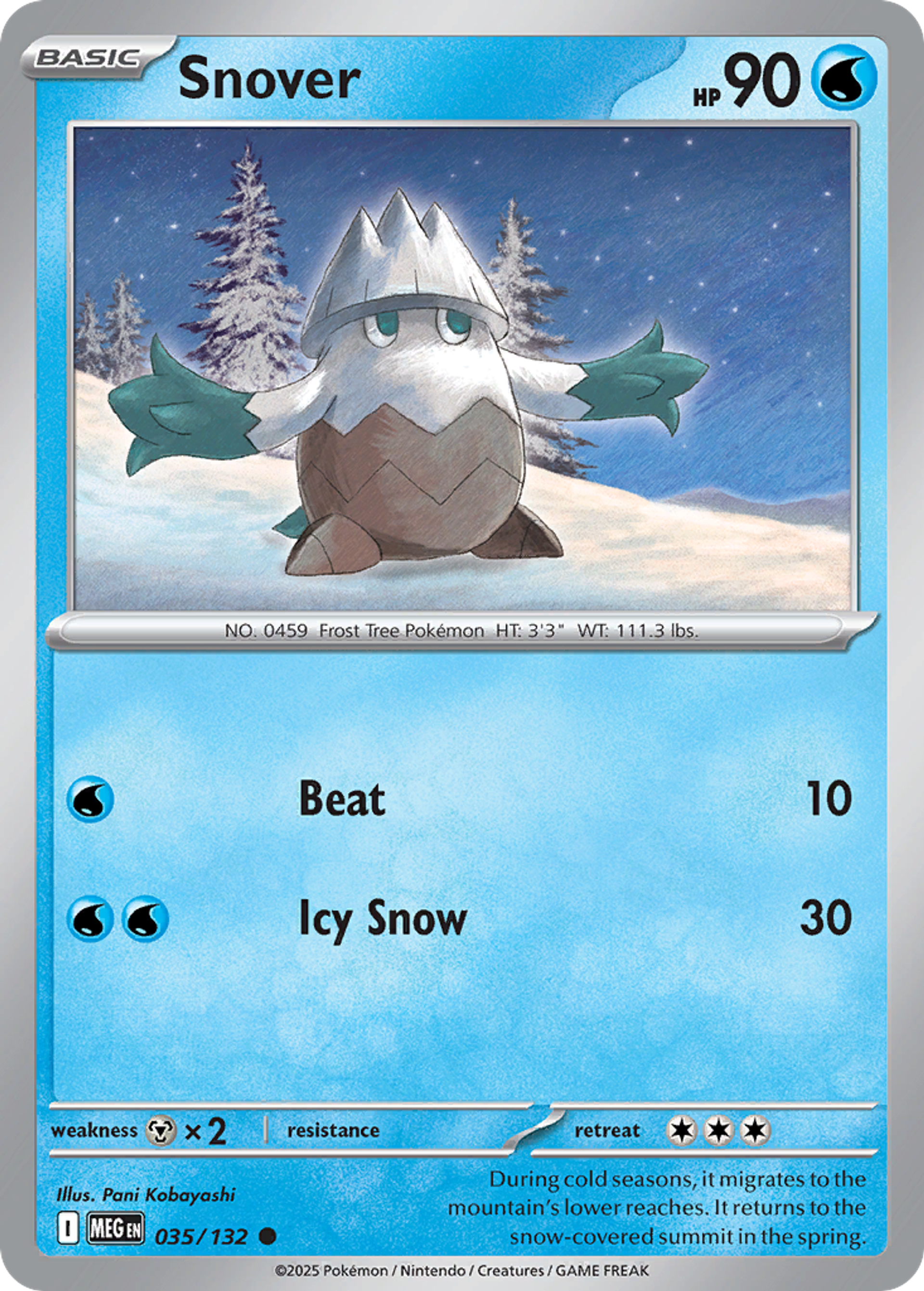 Snover — ME01: Mega Evolution — Pokemon