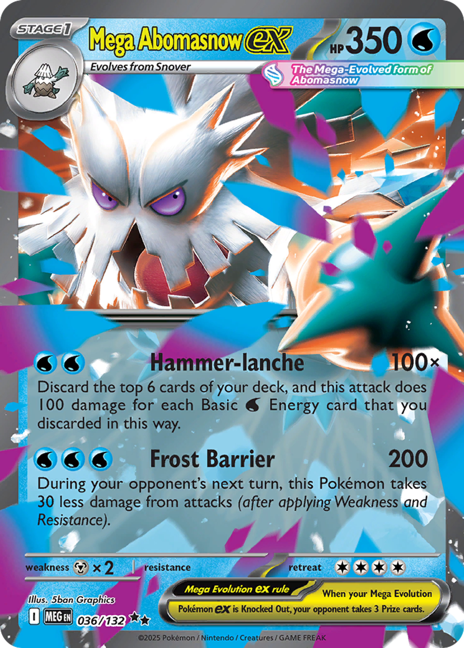 Mega Abomasnow ex — ME01: Mega Evolution — Pokemon