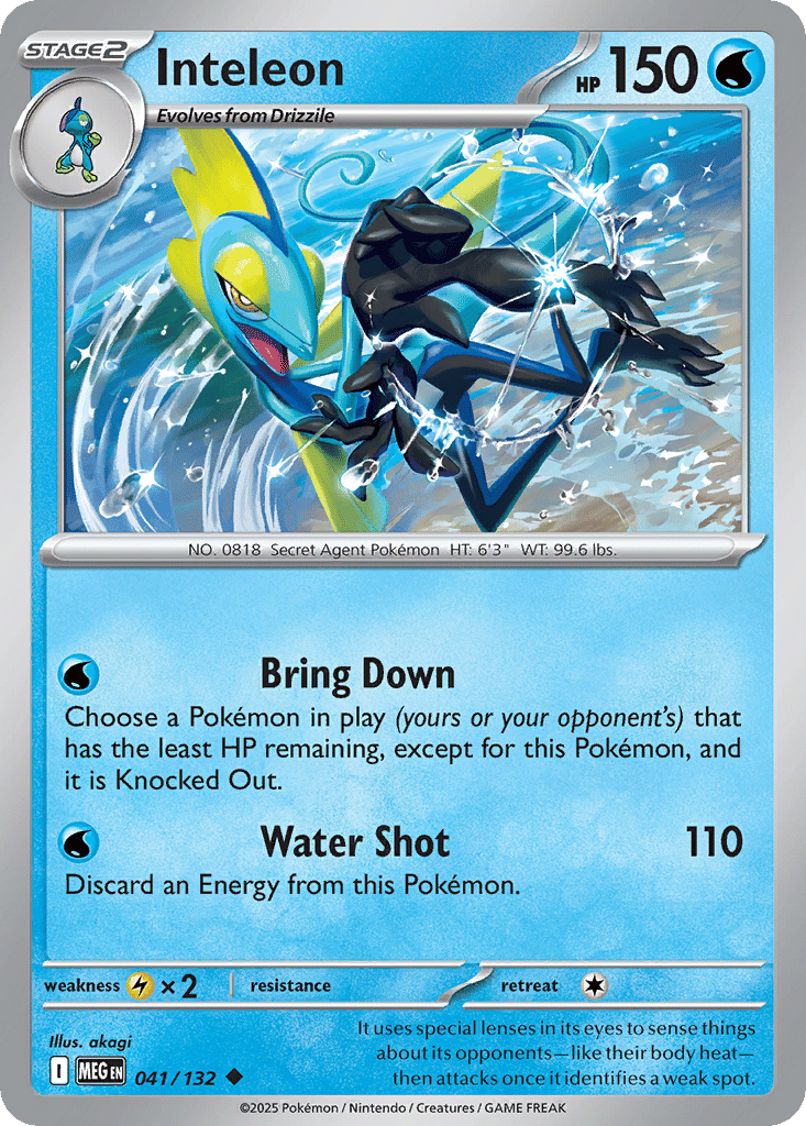 Inteleon — ME01: Mega Evolution — Pokemon