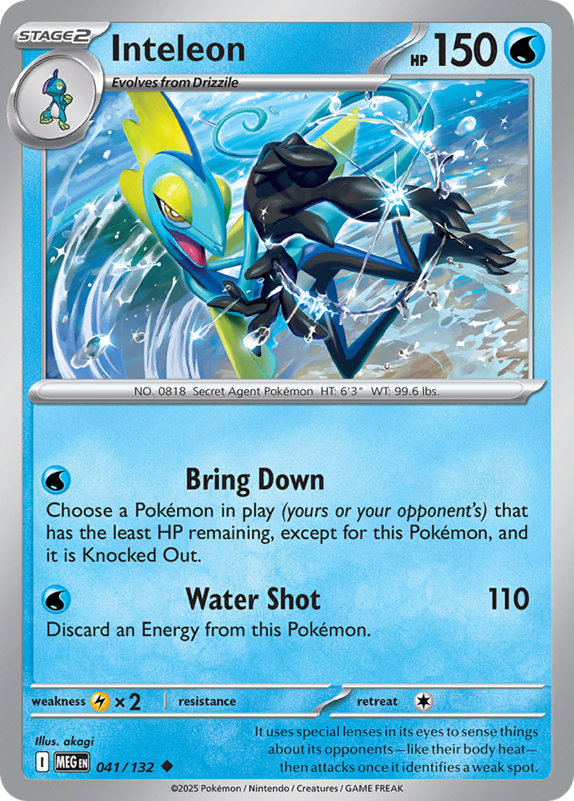 Inteleon — ME01: Mega Evolution — Pokemon