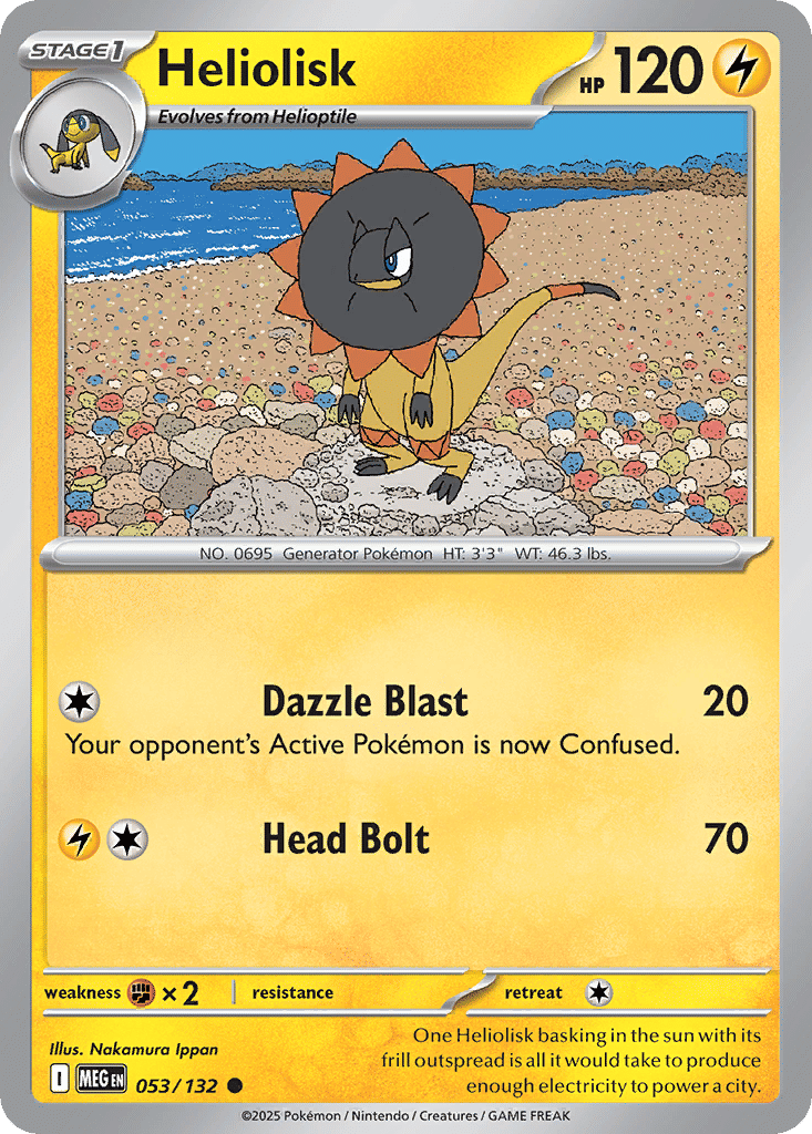 Heliolisk — ME01: Mega Evolution — Pokemon