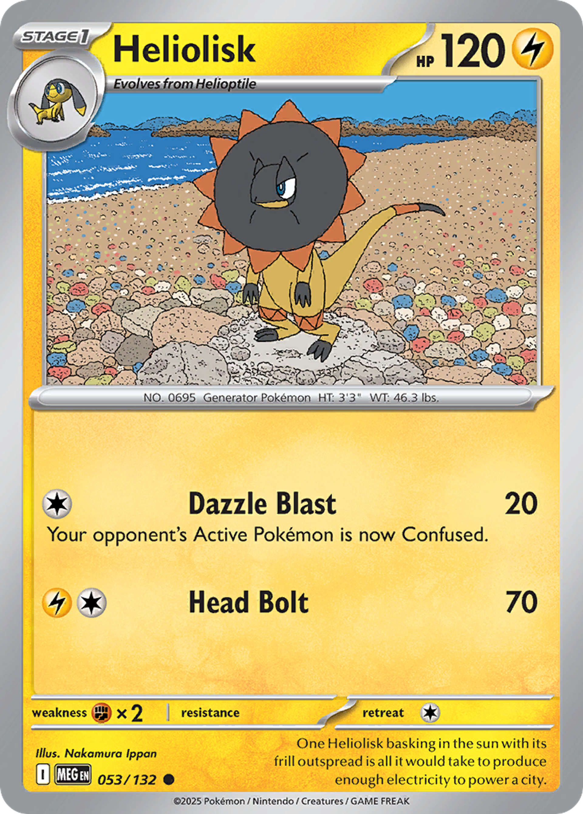 Heliolisk — ME01: Mega Evolution — Pokemon