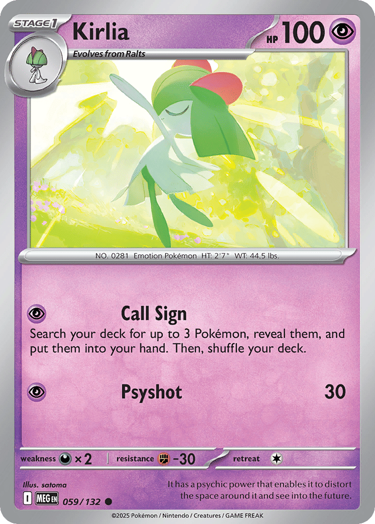 Kirlia — ME01: Mega Evolution — Pokemon