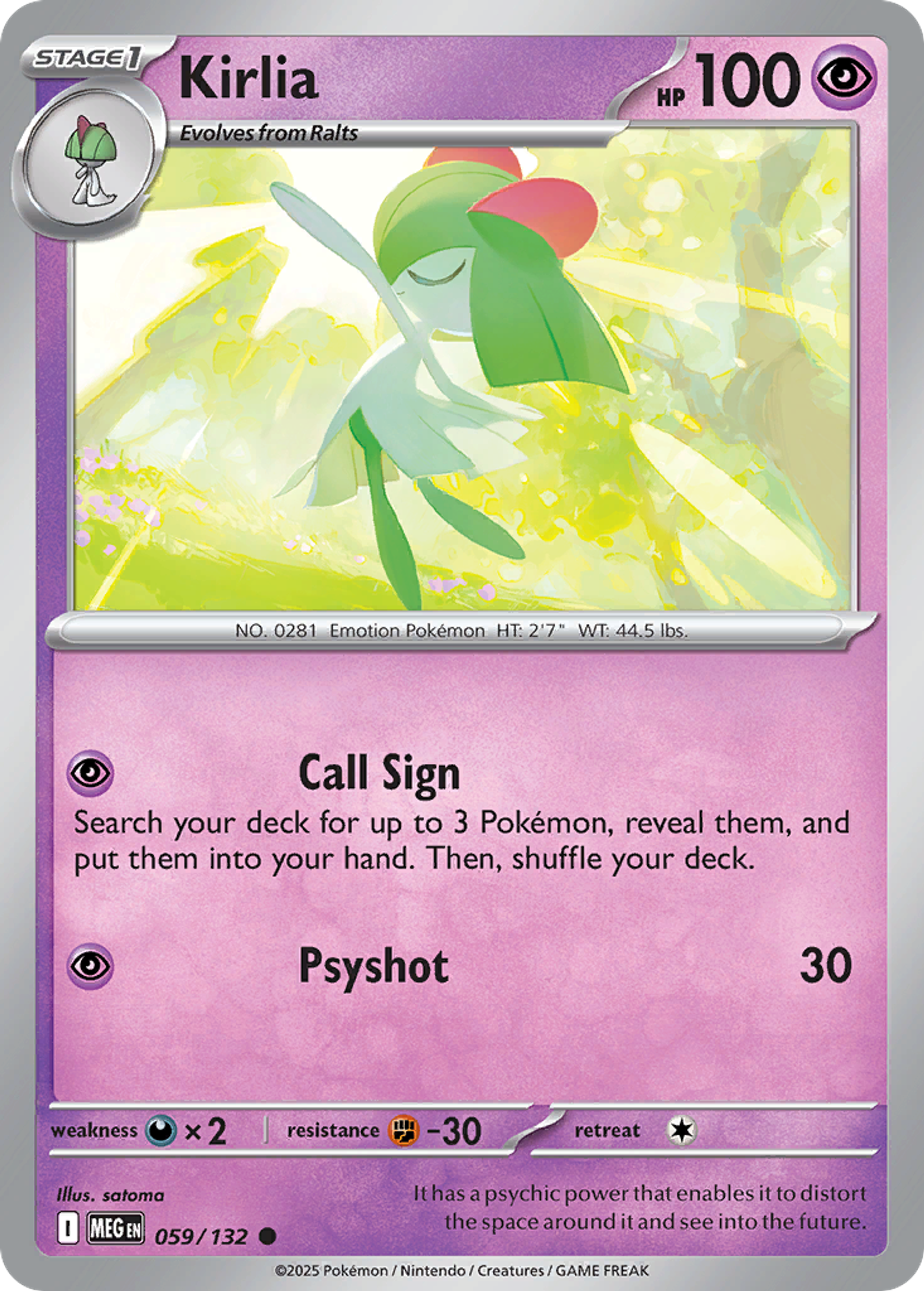 Kirlia — ME01: Mega Evolution — Pokemon