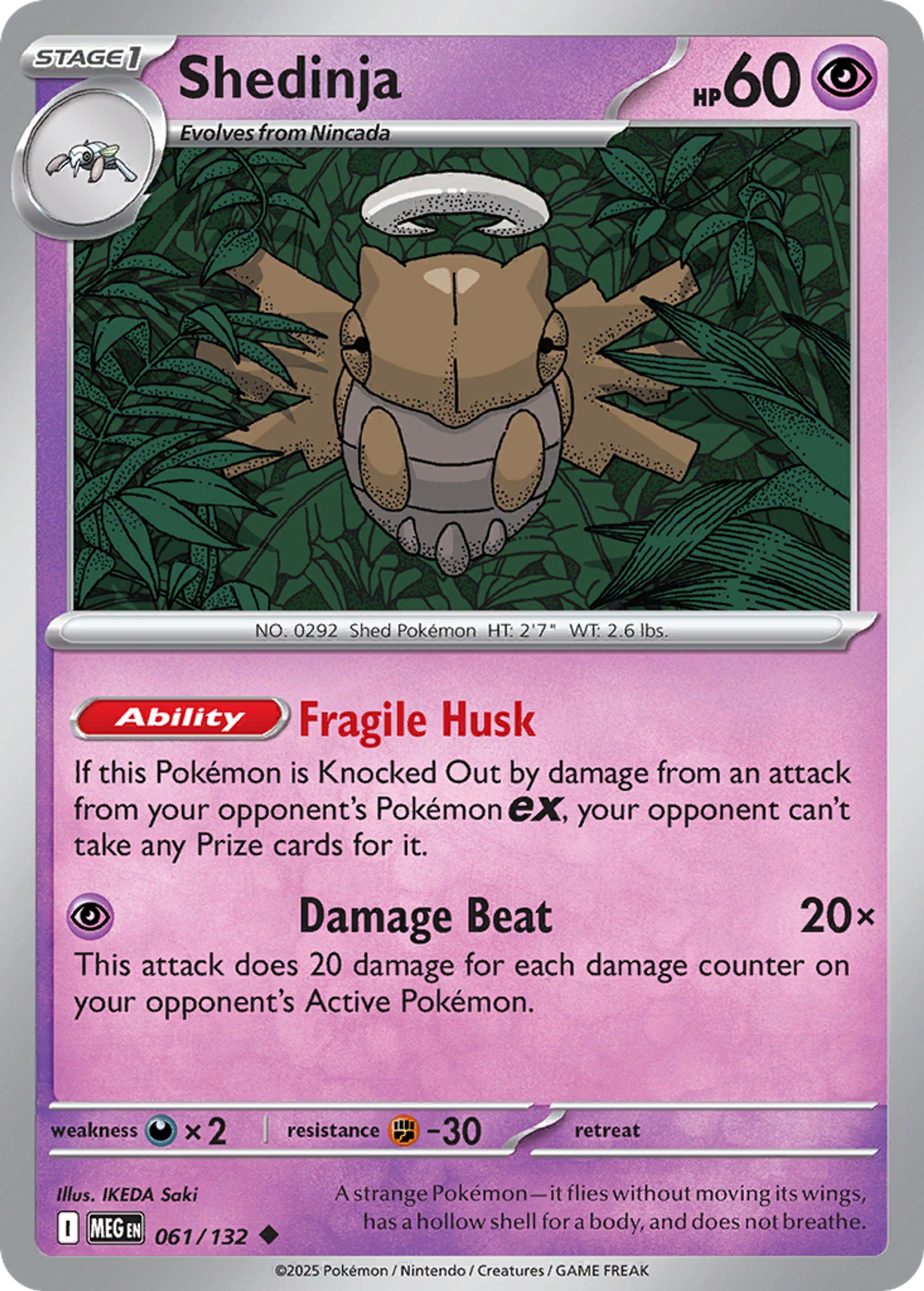 Shedinja — ME01: Mega Evolution — Pokemon
