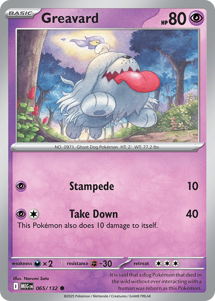 Greavard — ME01: Mega Evolution — Pokemon