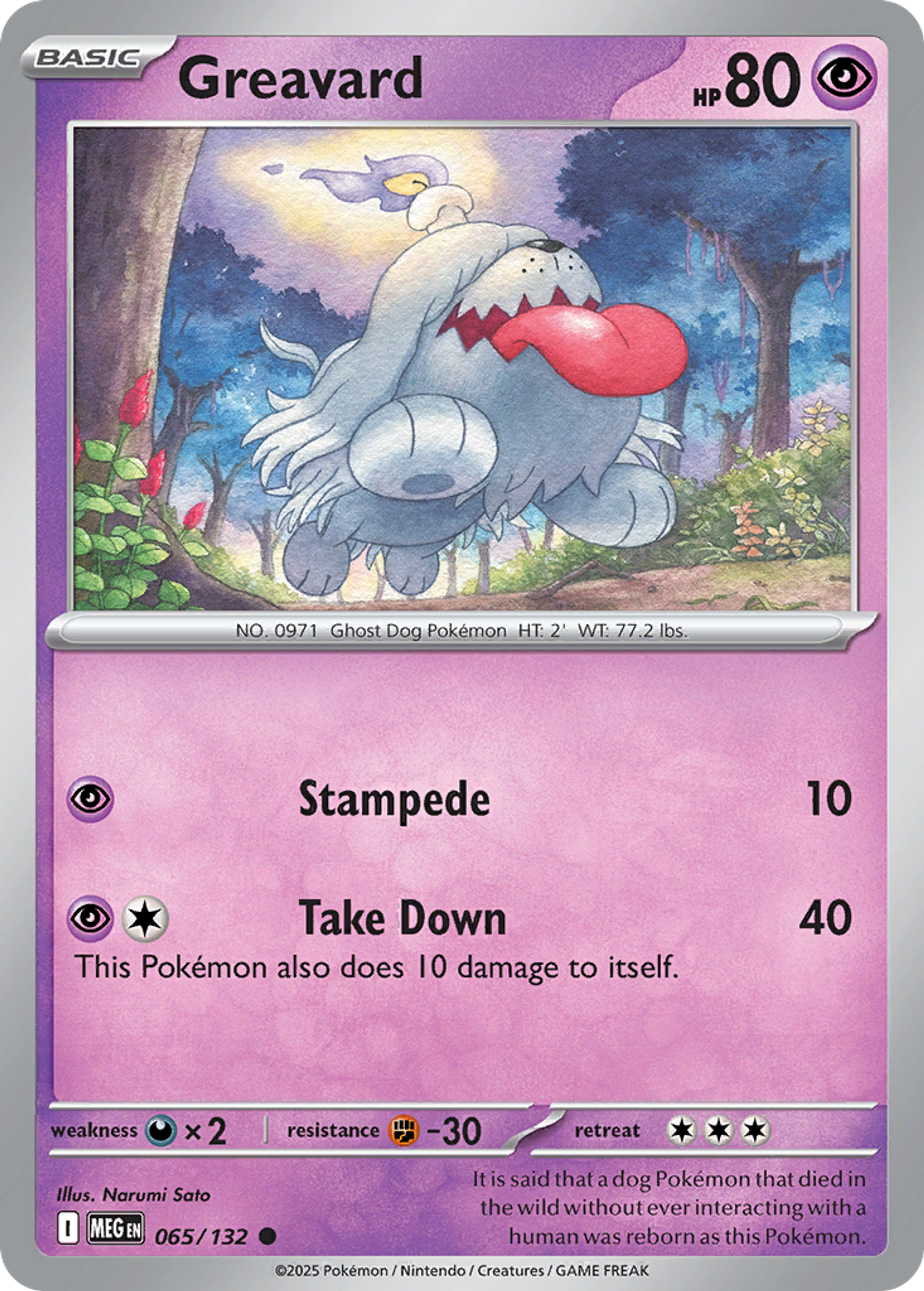 Greavard — ME01: Mega Evolution — Pokemon
