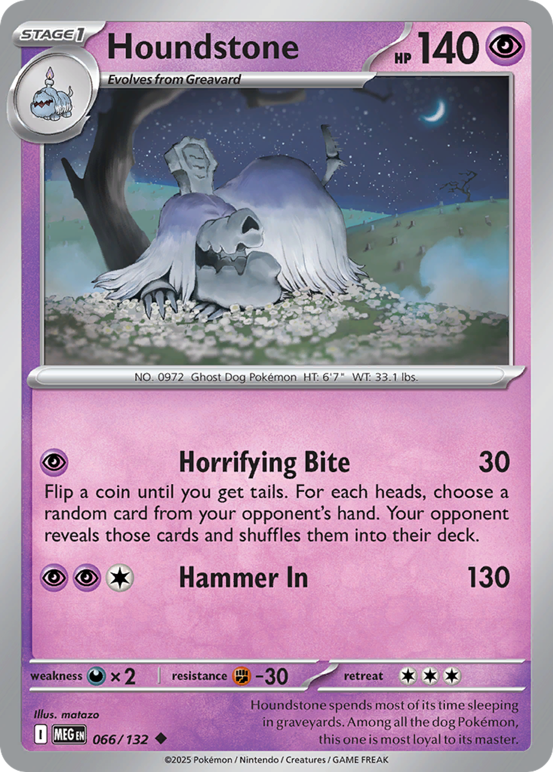 Houndstone — ME01: Mega Evolution — Pokemon