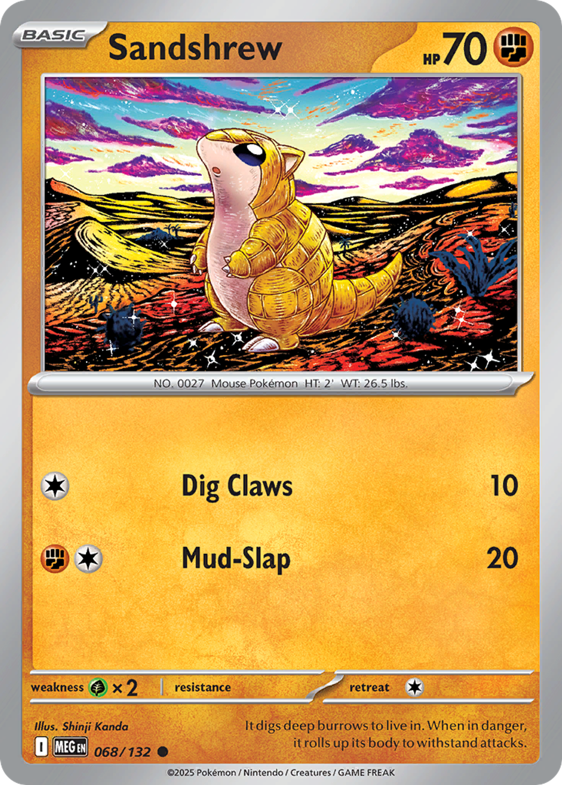 Sandshrew — ME01: Mega Evolution — Pokemon