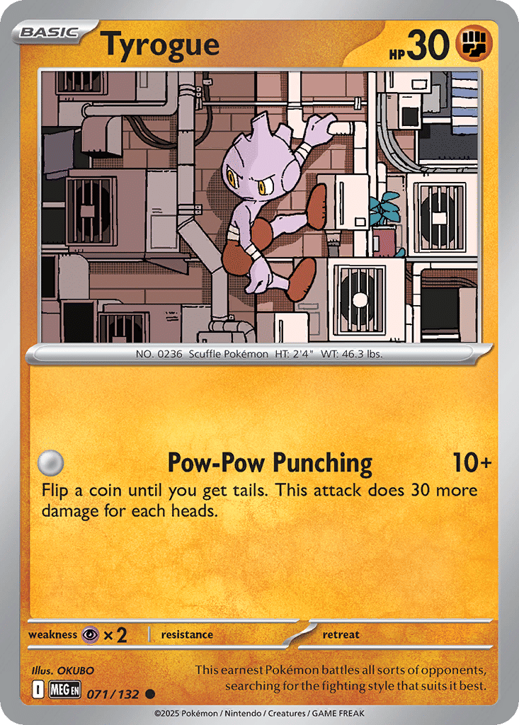 Tyrogue — ME01: Mega Evolution — Pokemon