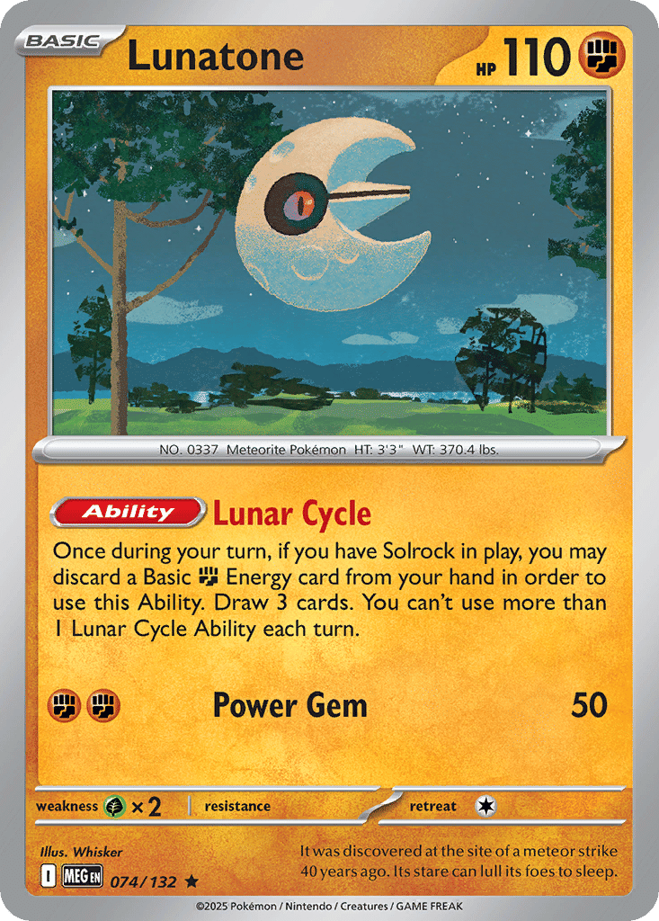 Lunatone — ME01: Mega Evolution — Pokemon