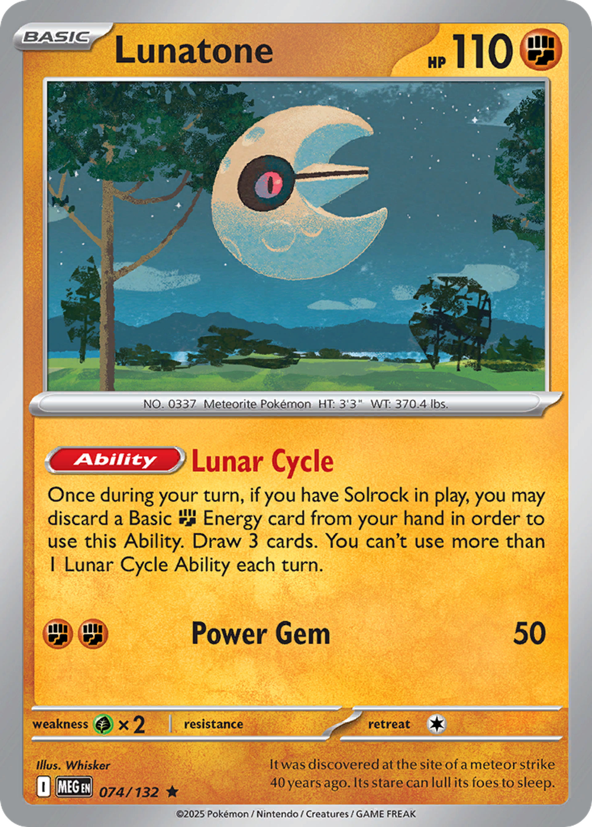 Lunatone — ME01: Mega Evolution — Pokemon
