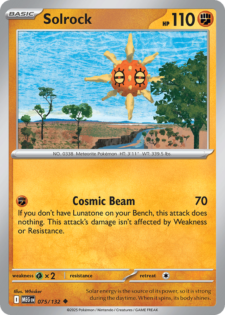 Solrock — ME01: Mega Evolution — Pokemon