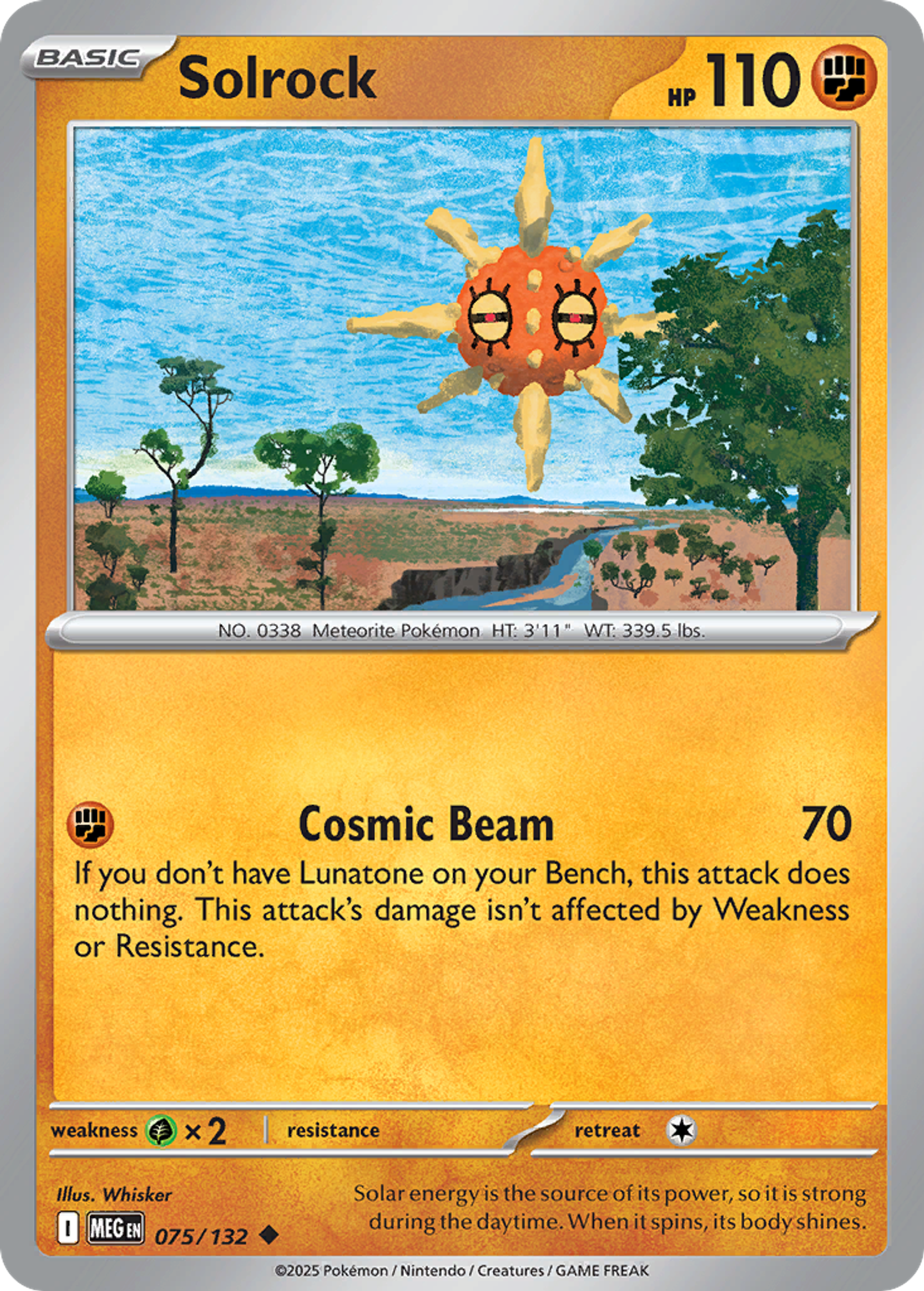 Solrock — ME01: Mega Evolution — Pokemon
