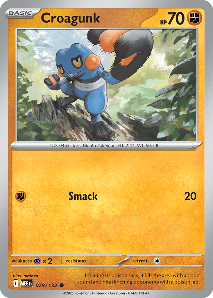 Croagunk — ME01: Mega Evolution — Pokemon