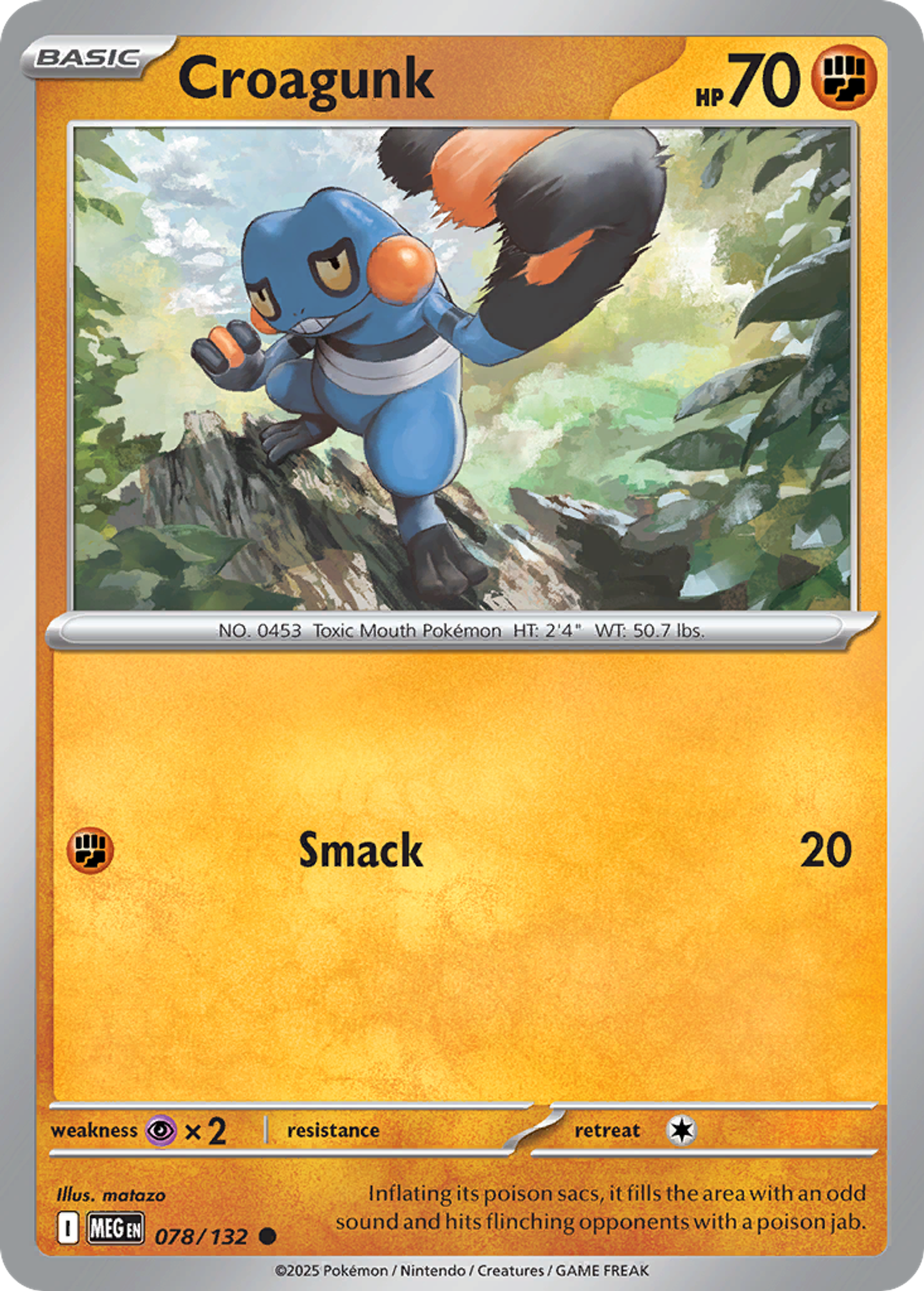 Croagunk — ME01: Mega Evolution — Pokemon