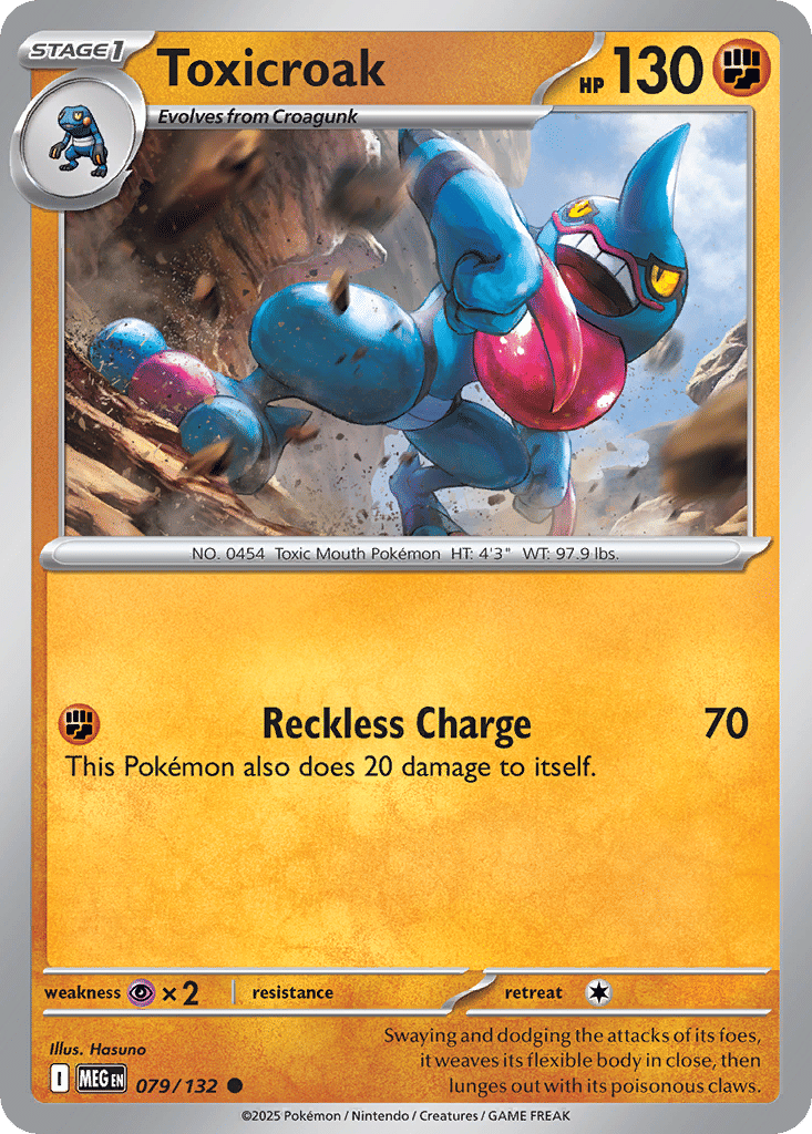 Toxicroak — ME01: Mega Evolution — Pokemon