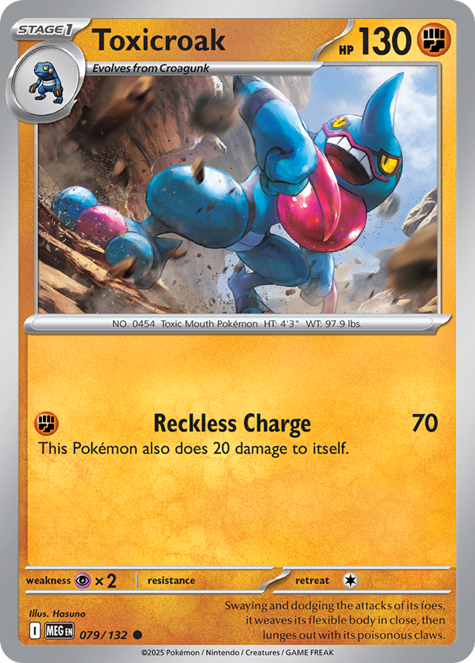 Toxicroak — ME01: Mega Evolution — Pokemon