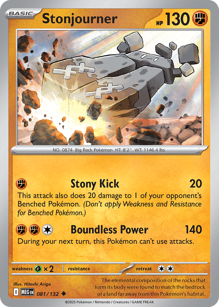 Stonjourner — ME01: Mega Evolution — Pokemon