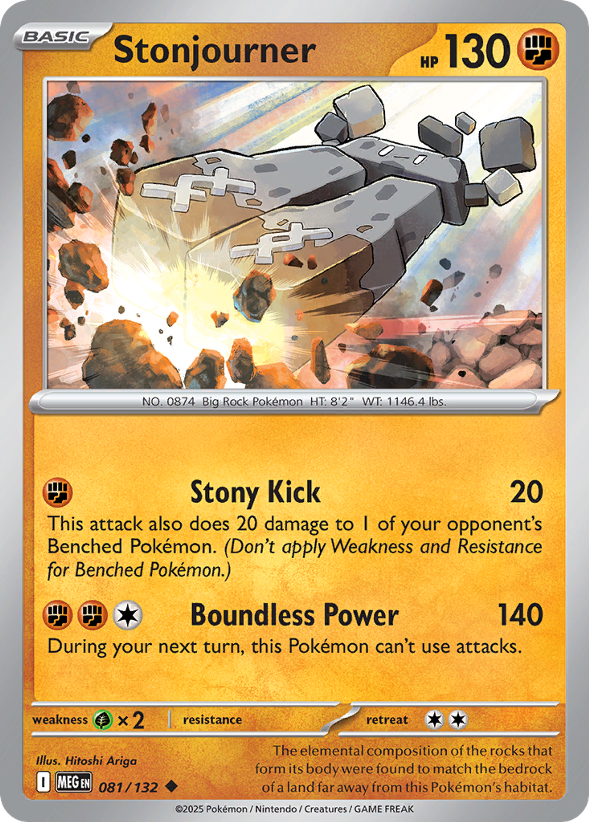 Stonjourner — ME01: Mega Evolution — Pokemon