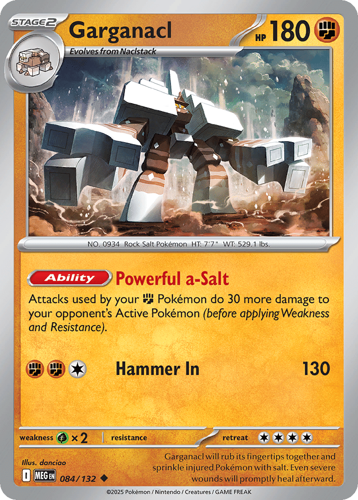 Garganacl — ME01: Mega Evolution — Pokemon