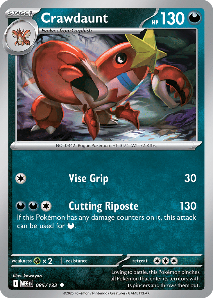 Crawdaunt — ME01: Mega Evolution — Pokemon