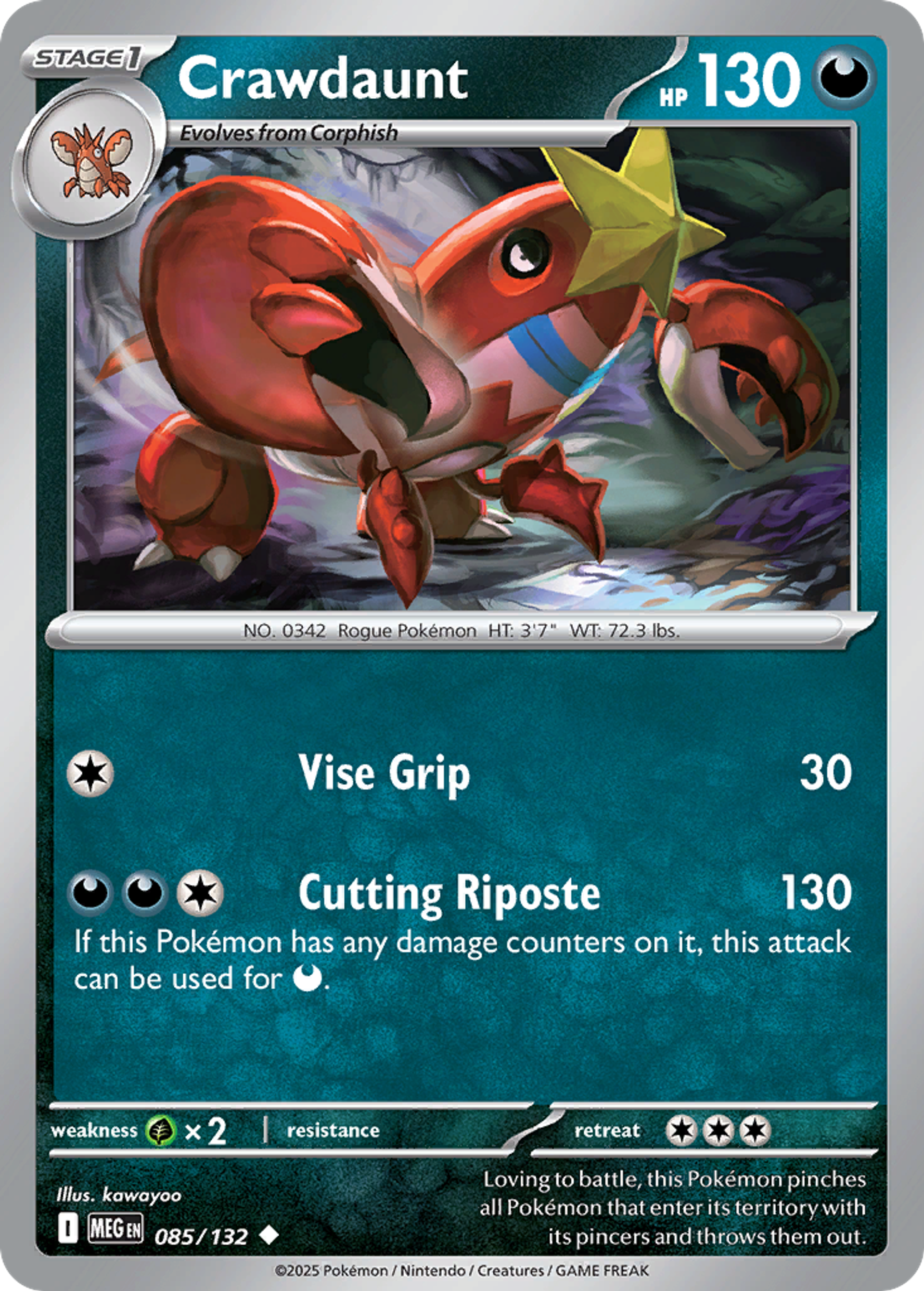 Crawdaunt — ME01: Mega Evolution — Pokemon