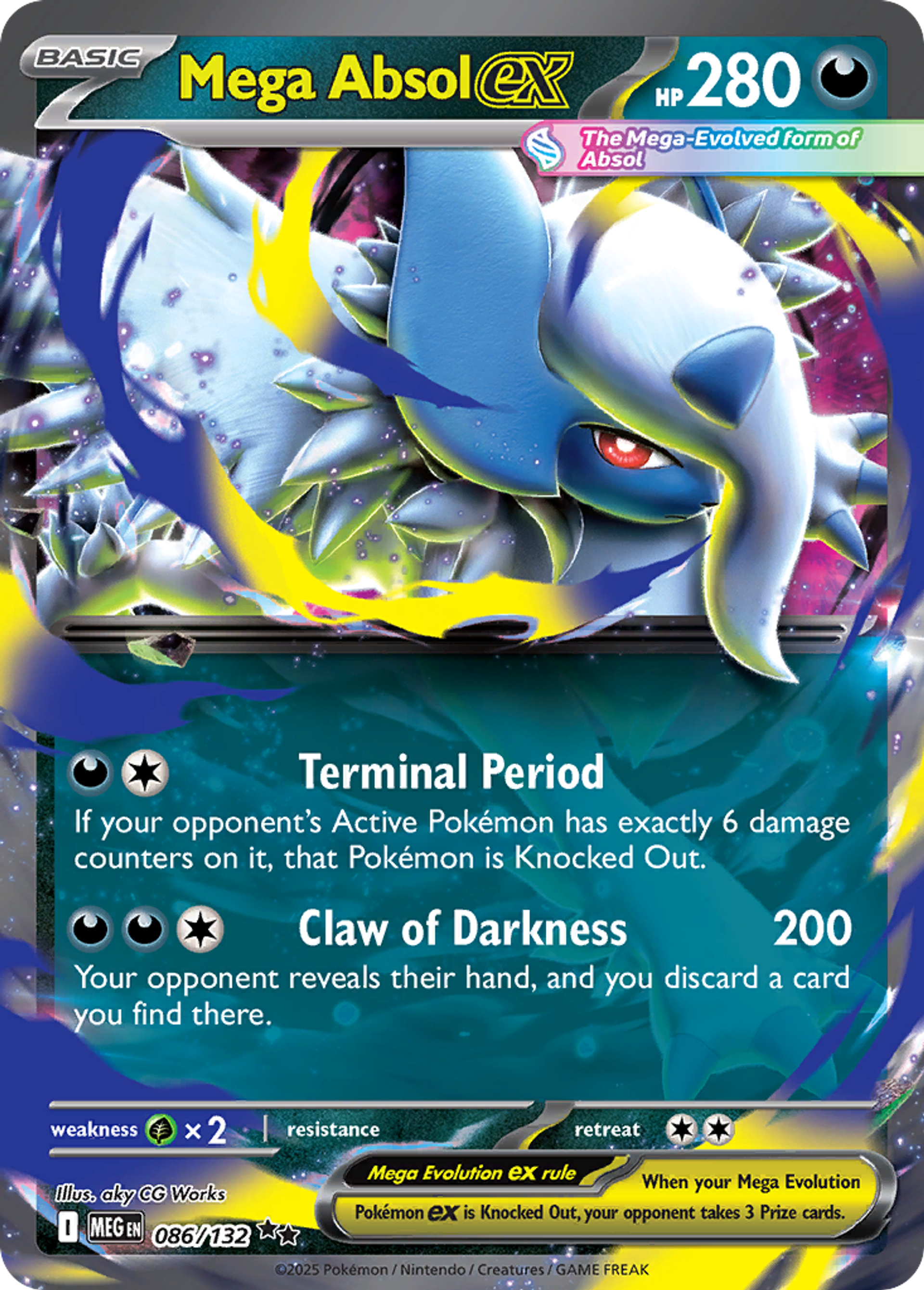 Mega Absol ex — ME01: Mega Evolution — Pokemon