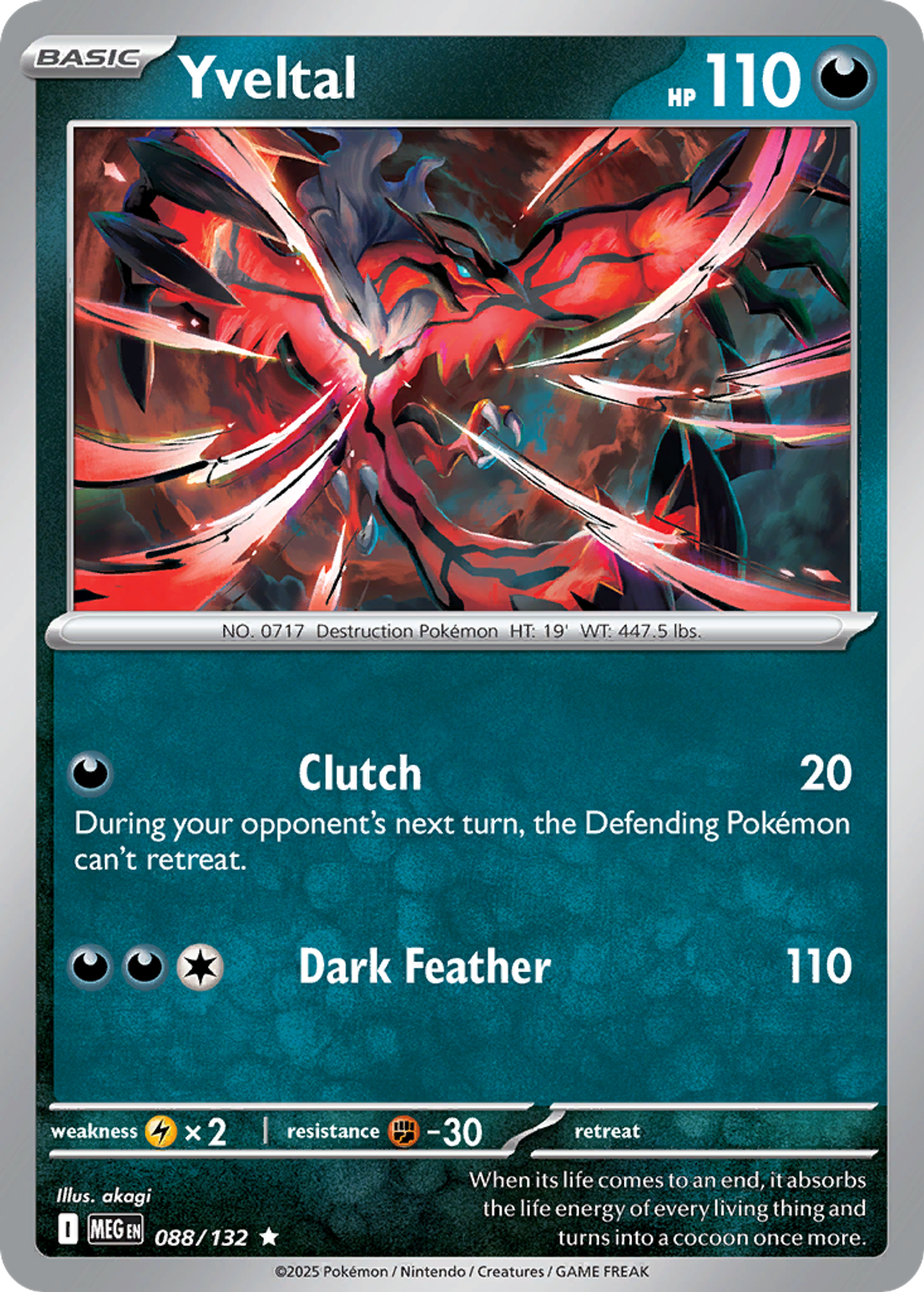 Yveltal — ME01: Mega Evolution — Pokemon
