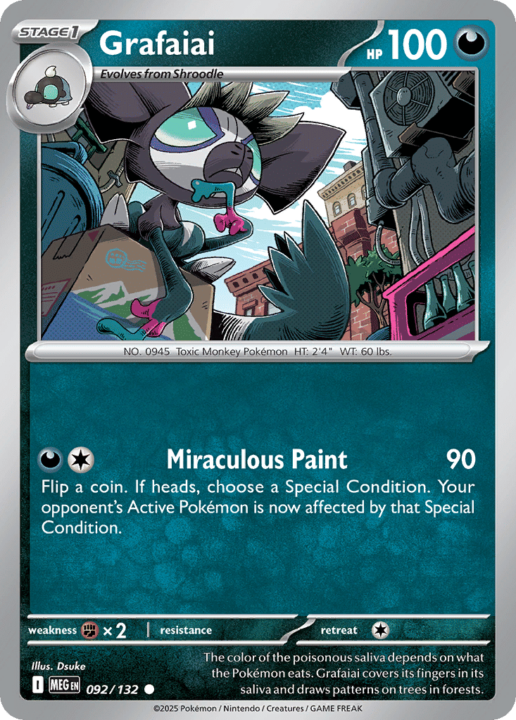 Grafaiai — ME01: Mega Evolution — Pokemon