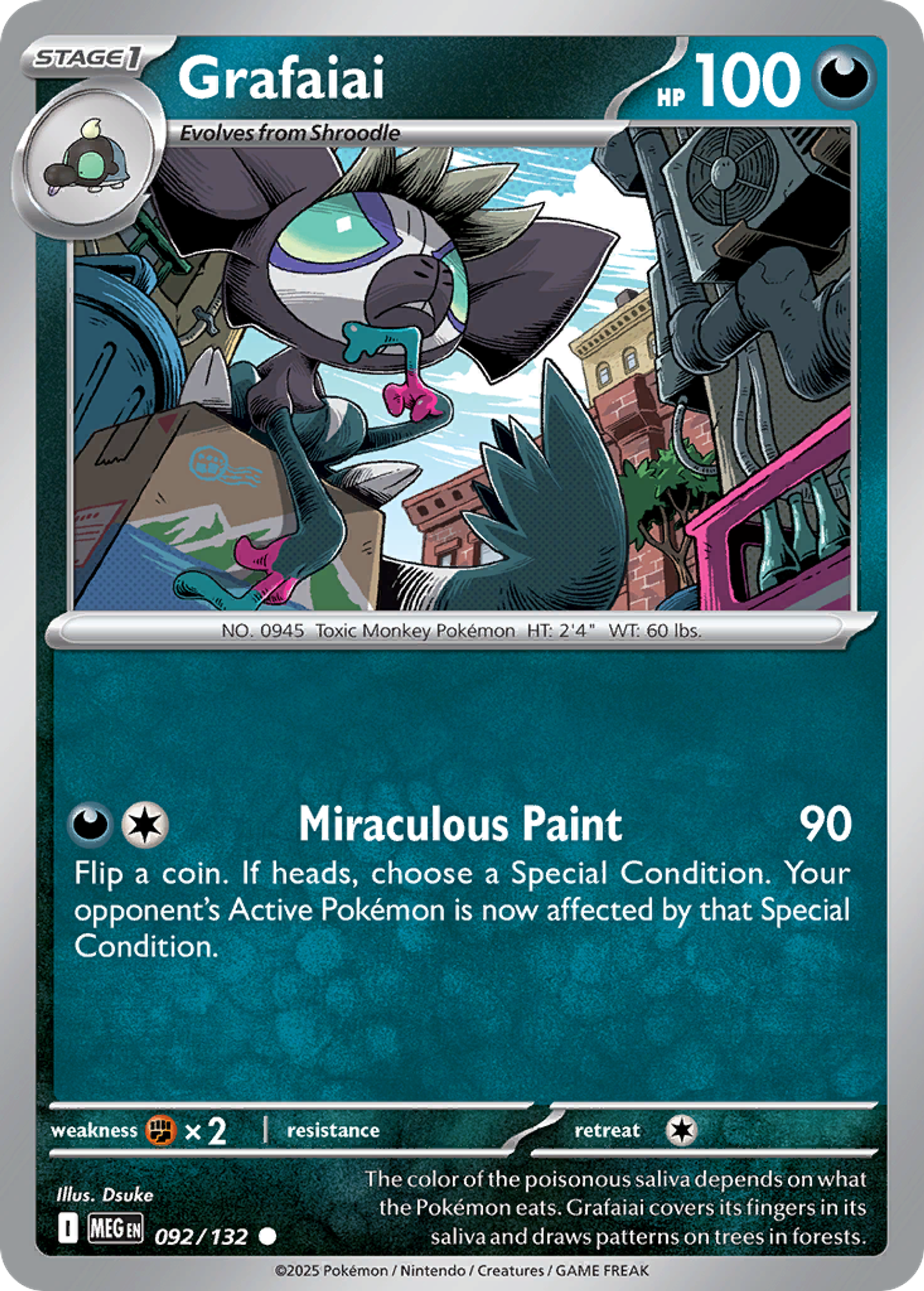 Grafaiai — ME01: Mega Evolution — Pokémon