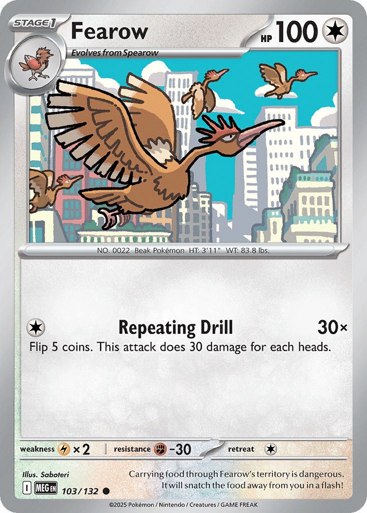 Fearow — ME01: Mega Evolution — Pokemon