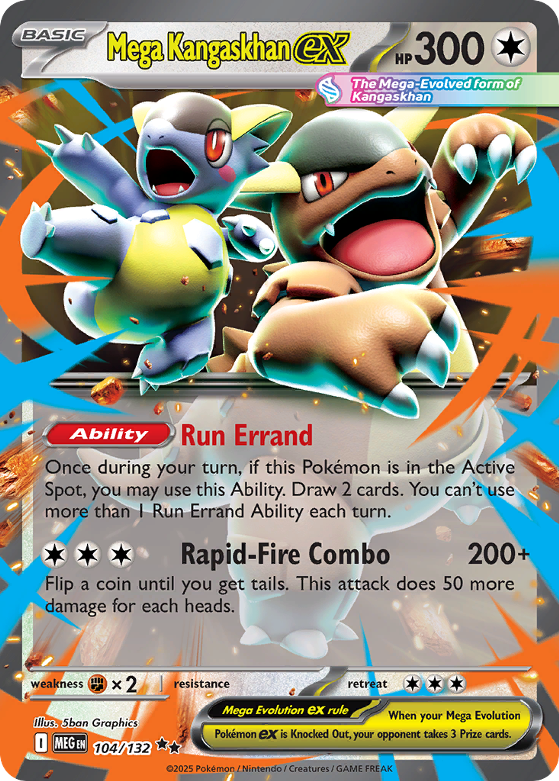 Mega Kangaskhan ex — ME01: Mega Evolution — Pokémon