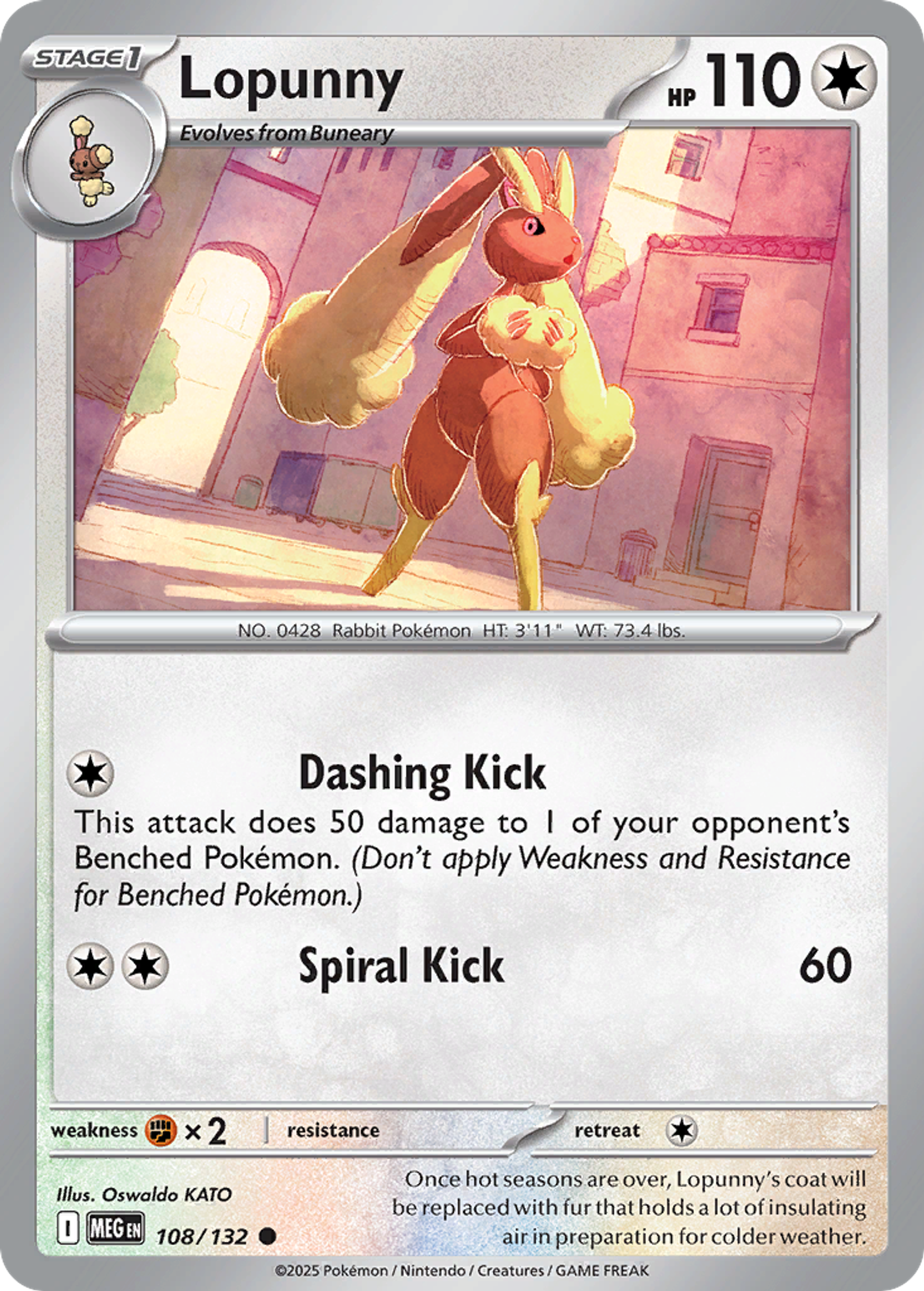 Lopunny — ME01: Mega Evolution — Pokémon
