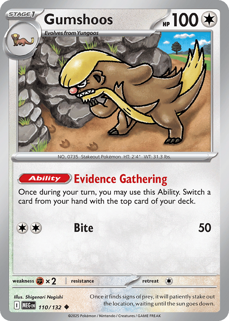 Gumshoos — ME01: Mega Evolution — Pokemon